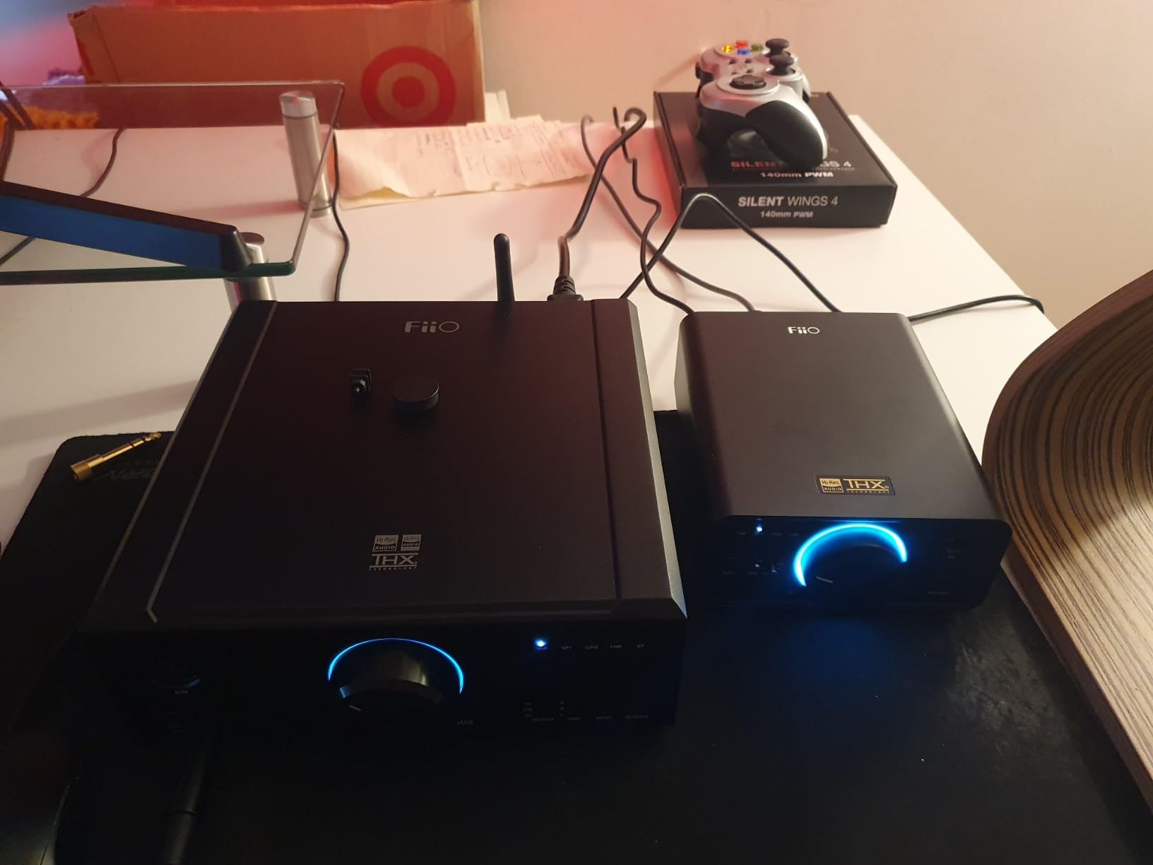 FiiO K7 Full Balanced HiFi DAC Headphone Amplifier AK4493S*2, XMOS XU208 PCM384kHz DSD256, USB/Optical/Coaxial/RCA Inputs, 6.35mm/4.4mm Output (Titanium) customer photo 2
