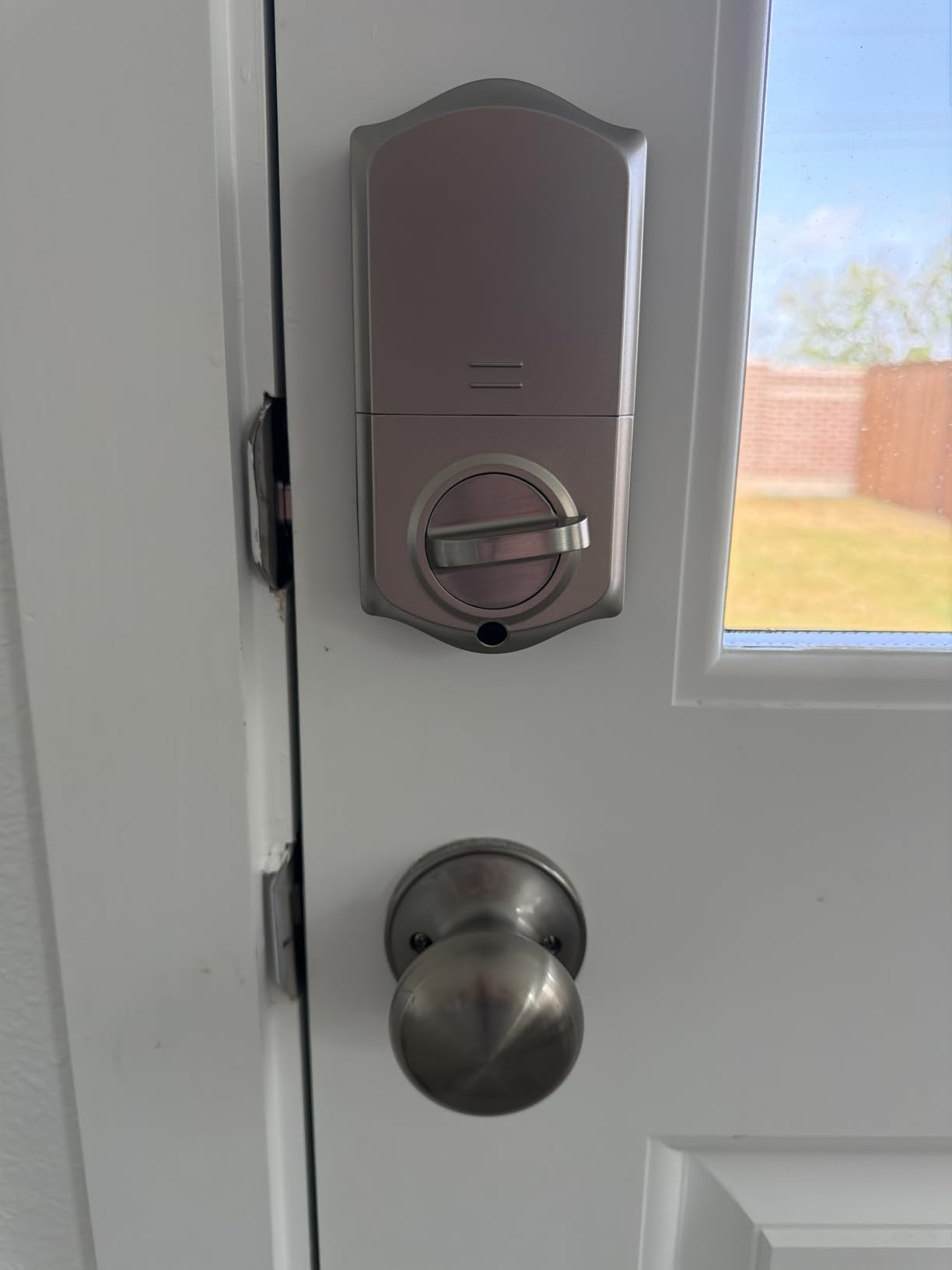 Veise VE017 Fingerprint Smart Door Lock, App Control, 8-in-1 Keyless Entry, Auto Lock, Emergency Power Port, Electronic Touchscreen Keypad, Biometric Smart Locks for Front Door, Matte Black customer photo 2