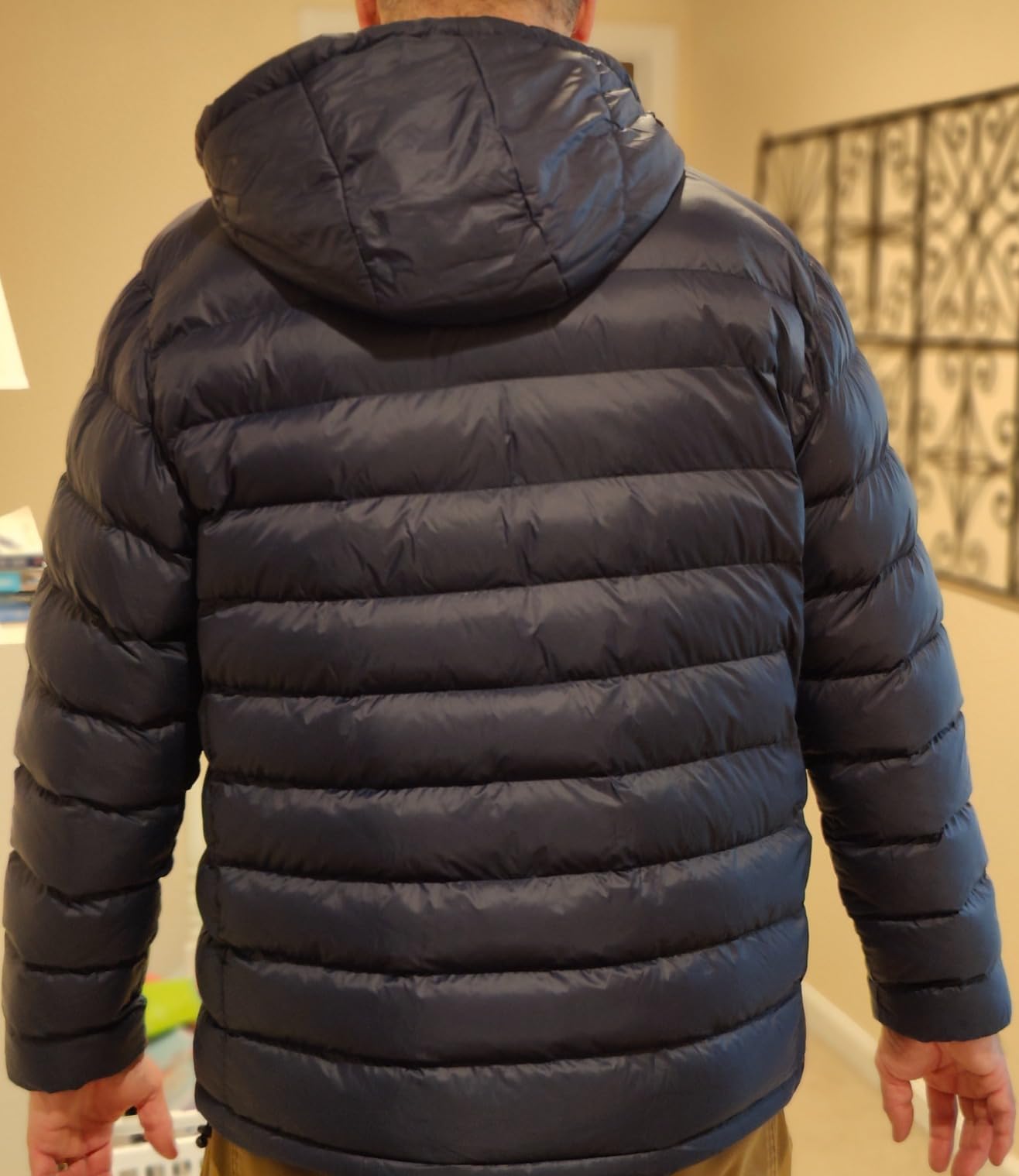TBMPOY Men's Lightweight Puffer Jackets Detachable Hood Water-Resistant Casual Winter Coat Hooded Insulated for Travel Ski customer photo 2