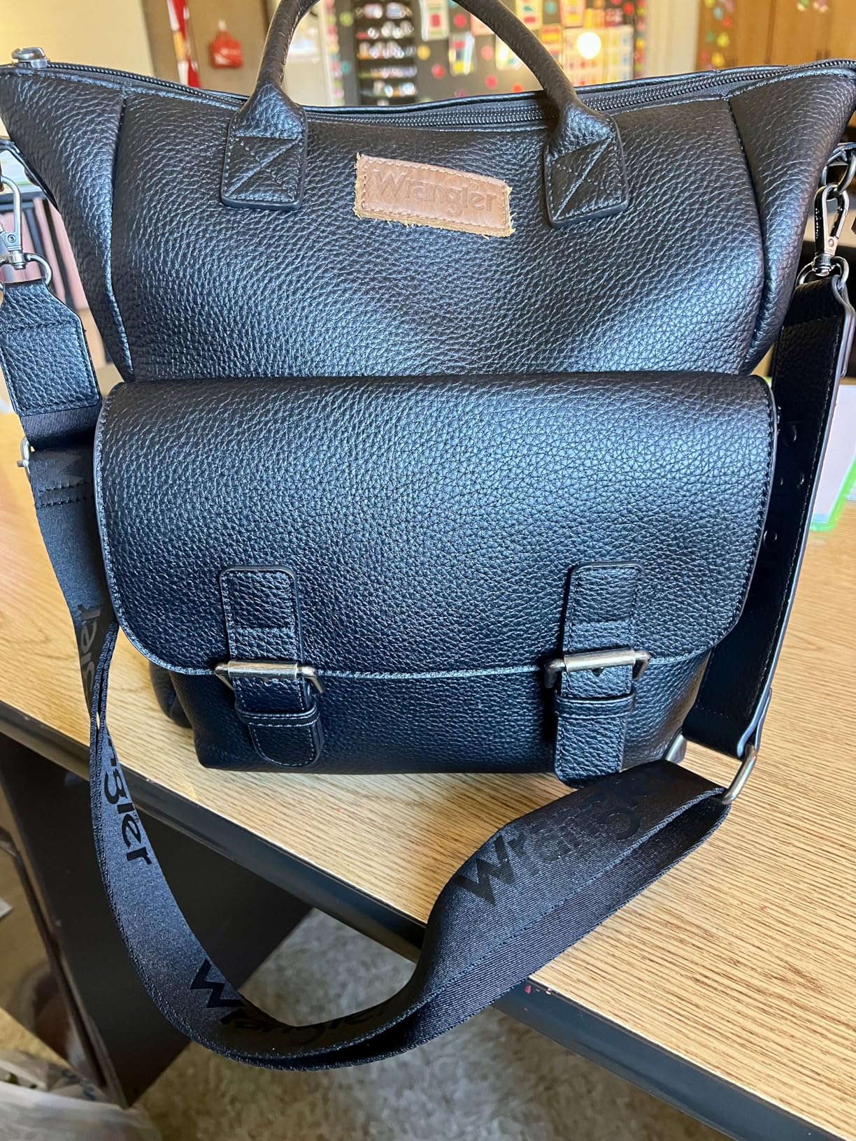 Montana West Wrangler Womens Convertible Backpack Purse Anti-Theft Brown Backpack with Adjustable Crossbody Shoulder Strap for Work Travel WG175-9110BR customer photo 1