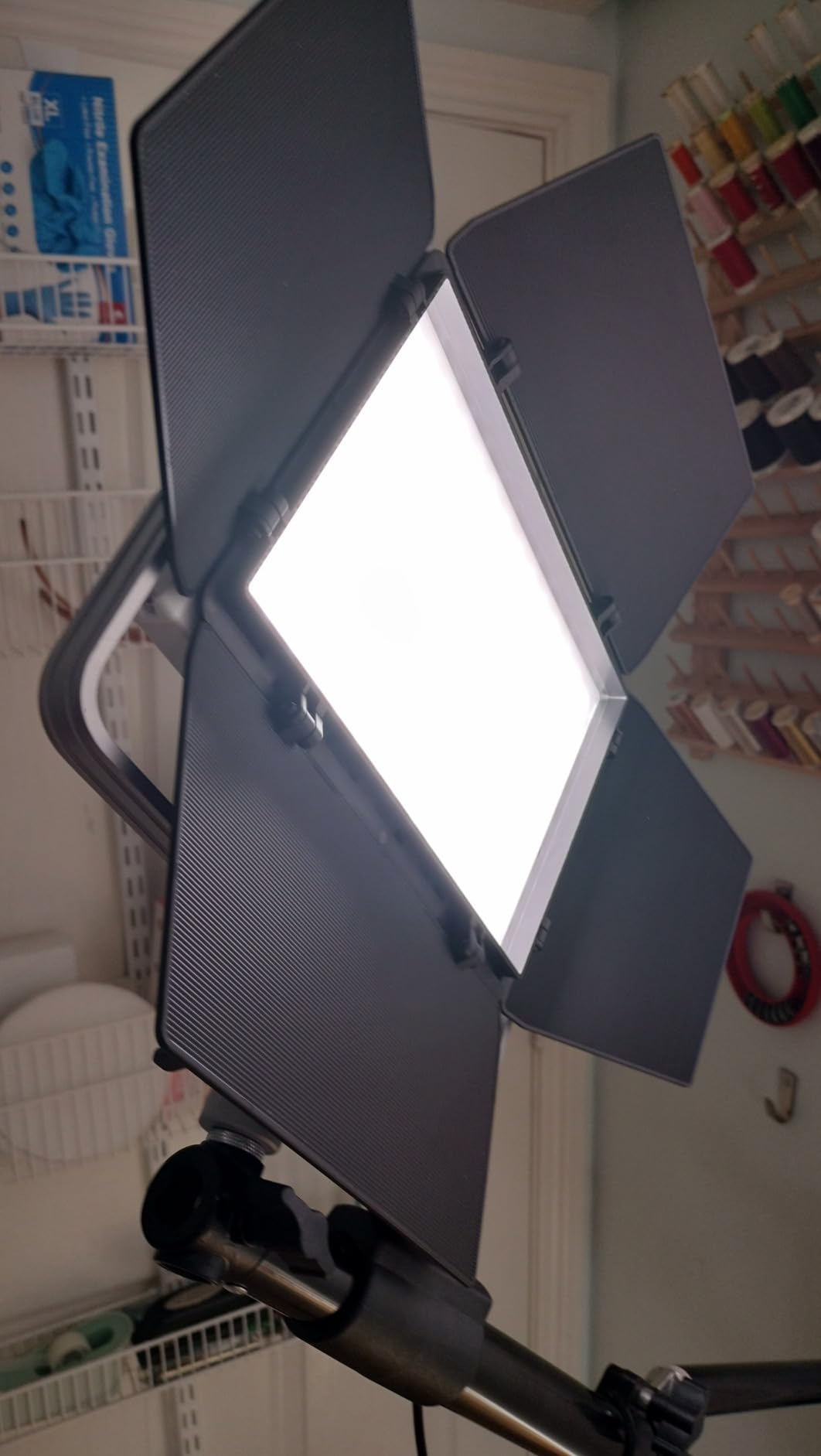 Godox LP600Bi LED Video Light Panel Light with Barndoor, 2-Pack Bi-Color 2800K~6500K 65W Soft Lights with Light Stand, APP Control CRI96+ 9020Lux LED customer photo 1