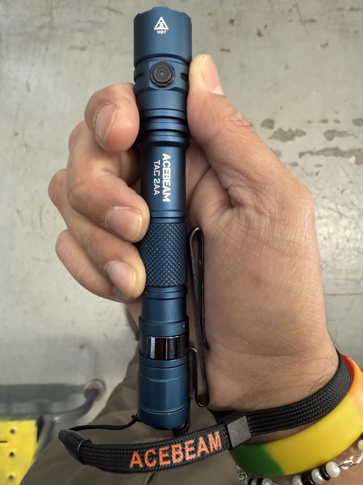 ACEBEAM TAC 2AA EDC Tactical Dual Modes Flashlight, 1400 High Lumens Flashlight, Dual Switch Pocket LED Flashlight, Super Bright Small Flash Light for Emergency, Camping, Home customer photo 2