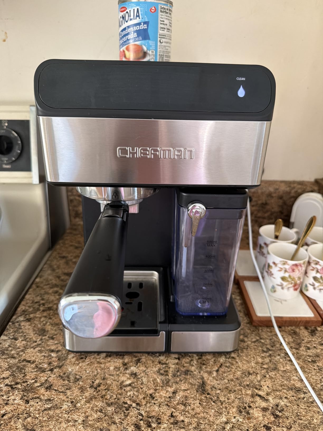 AIRMSEN 20 Bar Espresso Machine with Automatic Milk Frother, Cappuccino & Latte Coffee Maker with Quick Brew Dual Boiler (1350W + 1000W), Stainless Steel, 60oz Water Tank, Touchscreen customer photo 1