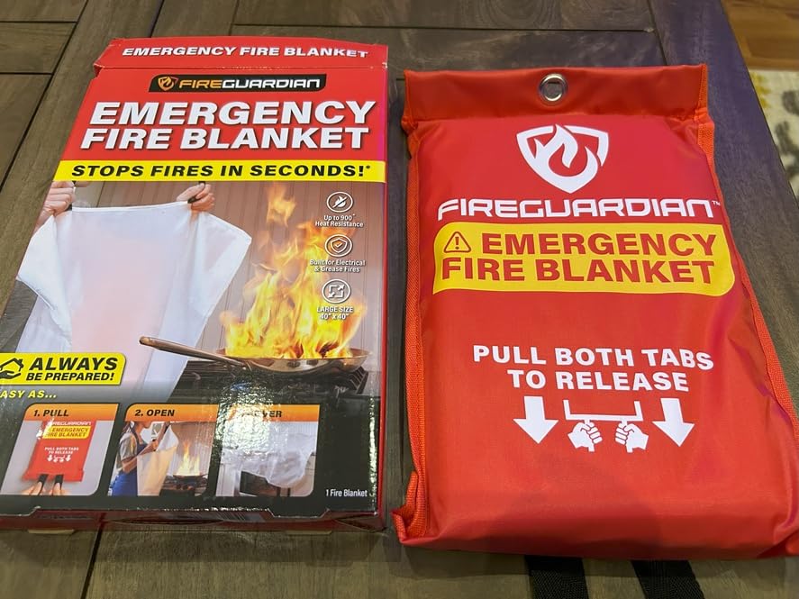 Fire Guardian Emergency Fire Blanket for Small Area Fires, 40