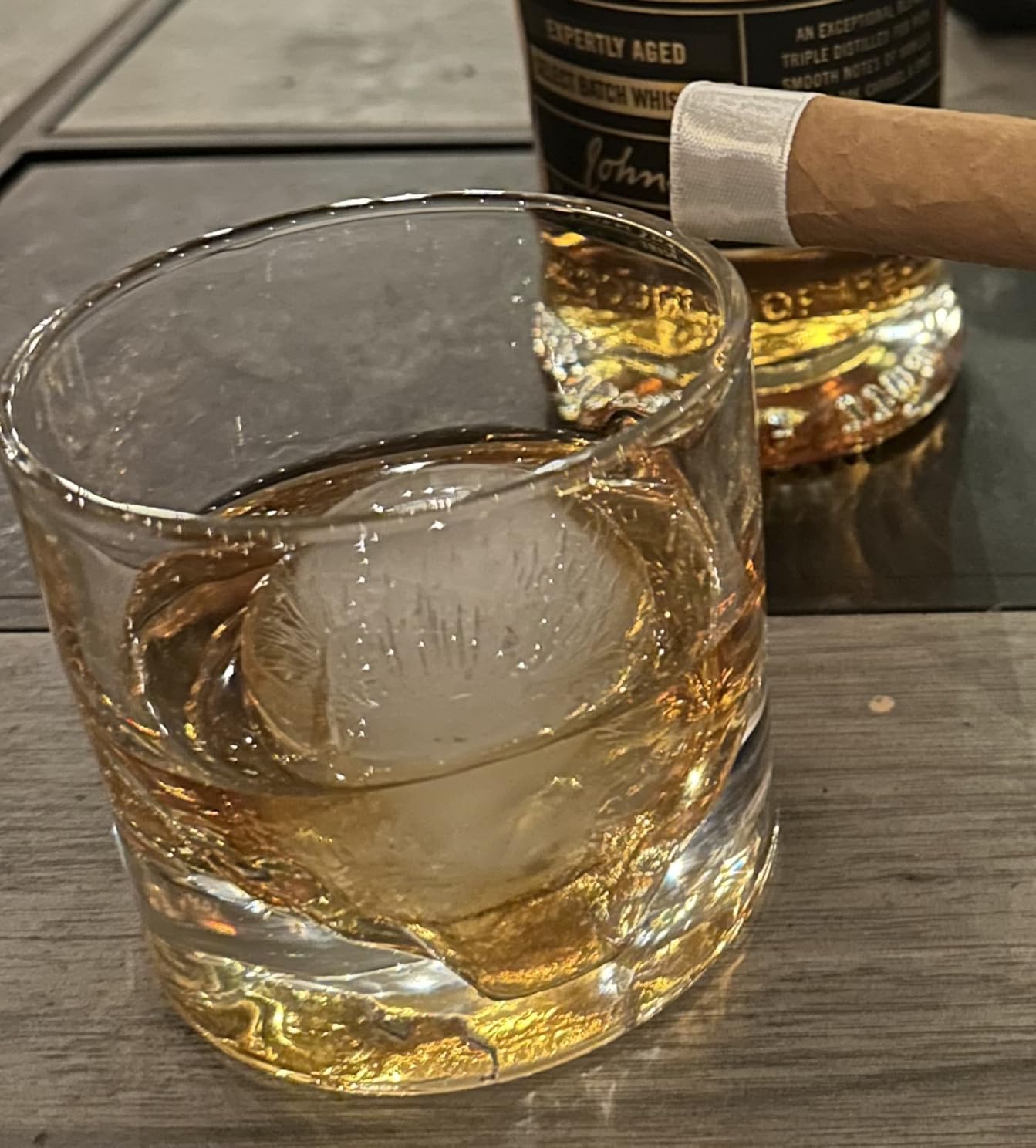 LIITON American Peaks Whiskey Glasses, Set of 4, 10oz, Bourbon Glass | Thick Freezable Crystal Rock Glasses, Old fashioned Whiskey Gifts for Men customer photo 1