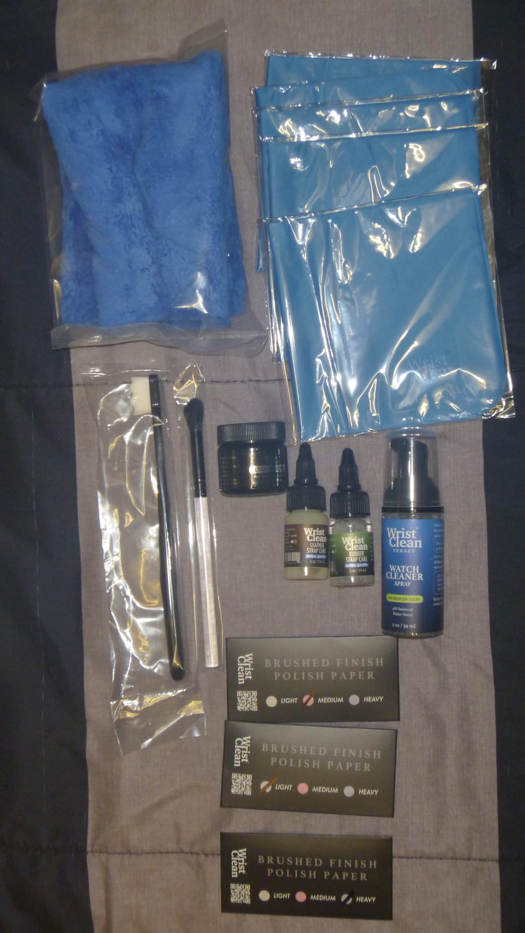 Premier Watch Cleaning Kit & Watch Polishing Kit | Cleaner, Polish, Rubber & Leather Strap Care, Microfiber Cloths, Brushes | Premium Timepiece Cleaning Tools | USA Made (9 Piece) customer photo 2