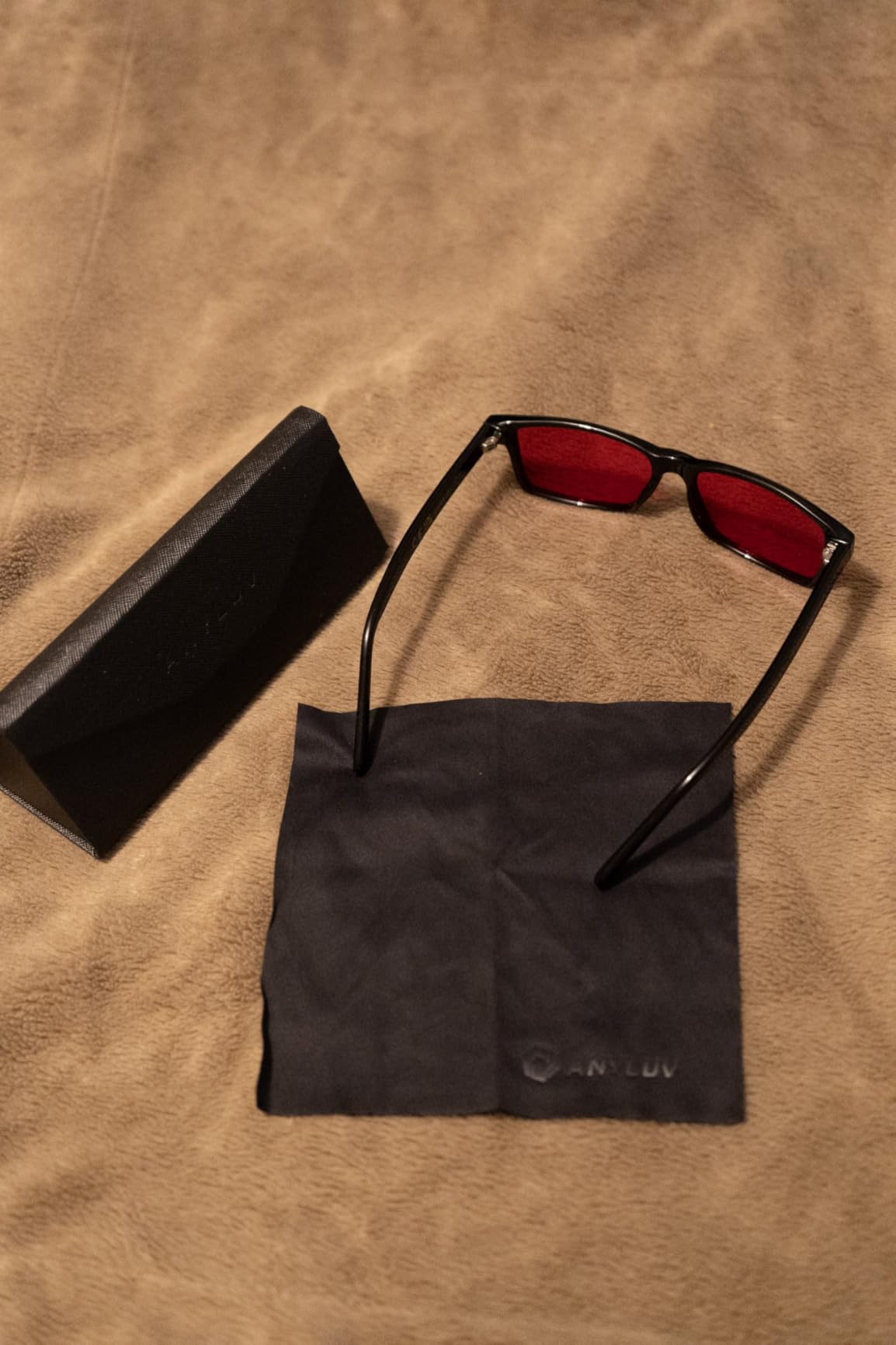ANYLUV Blue Light Glasses for Sleep, 99.9% Blue Green Light Blocking with Red Lens, Blue Light Glasses customer photo 1
