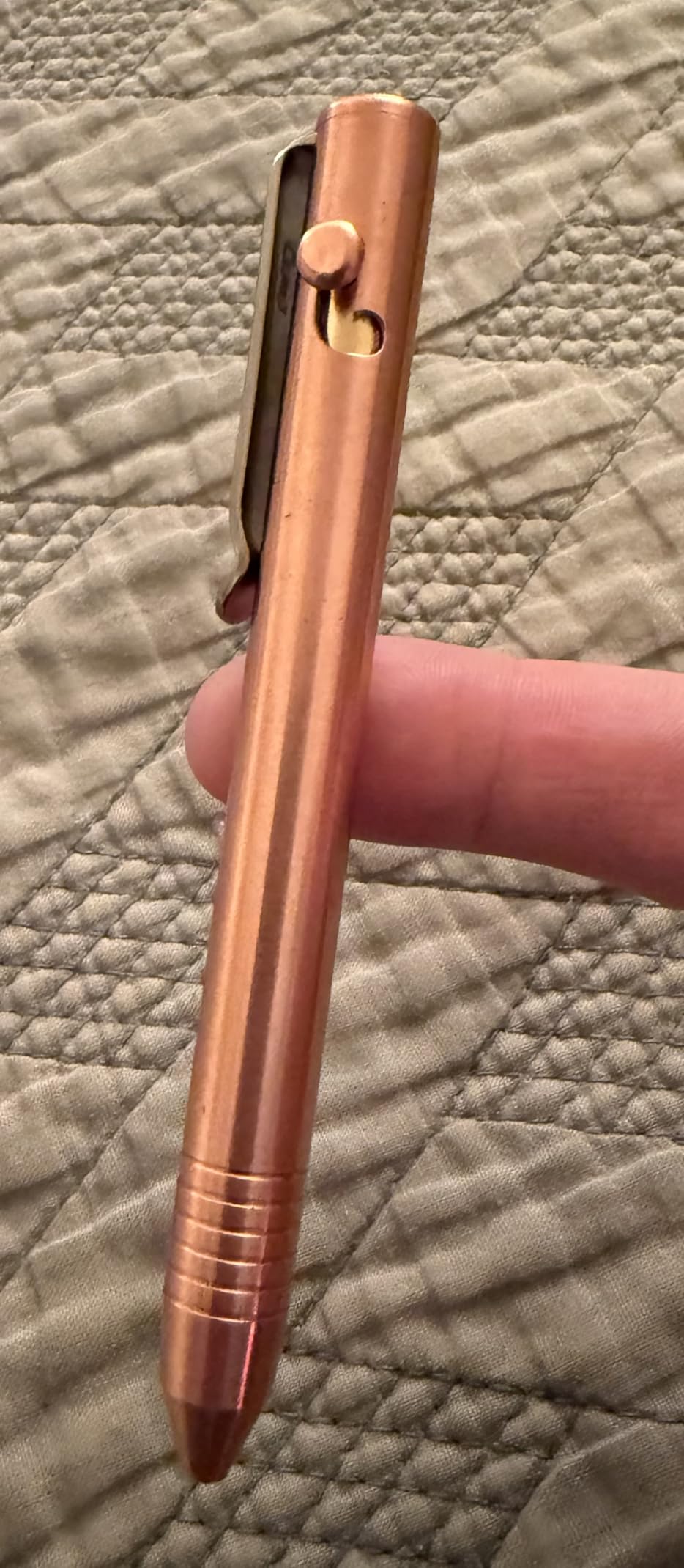 BIG IDEA DESIGN Base Line Bolt Action Pen (Titanium DLC Black) customer photo 1