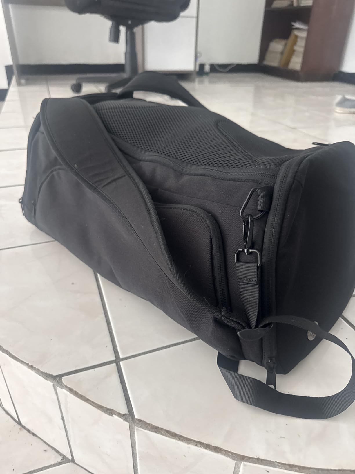 MIYCOO Gym Bag with Shoes Compartment, Duffle Bag, Backpack with Wet Pocket | 3-Way Carry Travel Backpack, Sports Backpack for Men Women, Weekender Overnight Bag for Gym Travel Sports - Black customer photo 1