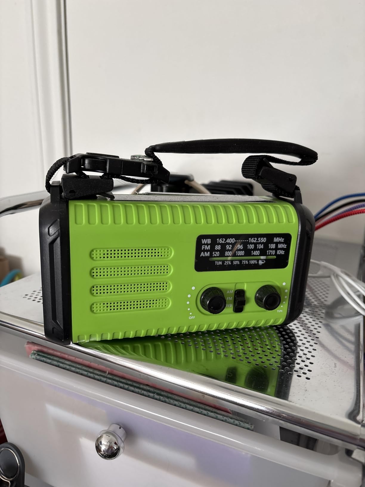 Hand Crank Emergency Radio, NOAA Weather Radio with AM/FM & Solar Radio, 20000mAh Rechargeable Battery Powered, Cell Phone Charging, 3 Modes Flashlight Reading Lamp, SOS Alarm for Emergency customer photo 1