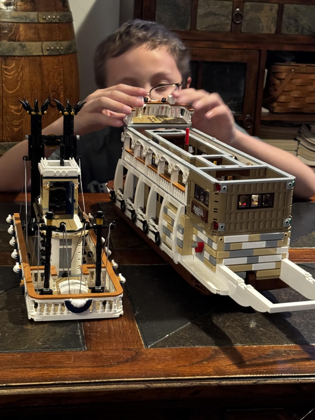 LEGO Ideas River Steamboat Building Set - Room Decor for Men and Women - Boat Model Building Kit for Adults, Ages 18+ - Arts & Crafts Display for Bedroom or Office - Gift Idea for Birthdays - 21356 customer photo 2