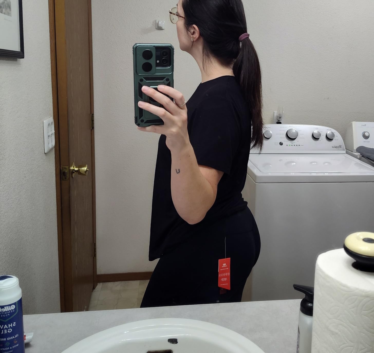 Ewedoos Compression Leggings for Women Tummy Control Leggings with Pockets Workout High Waisted No Front Seam Yoga Pants Gym customer photo 2