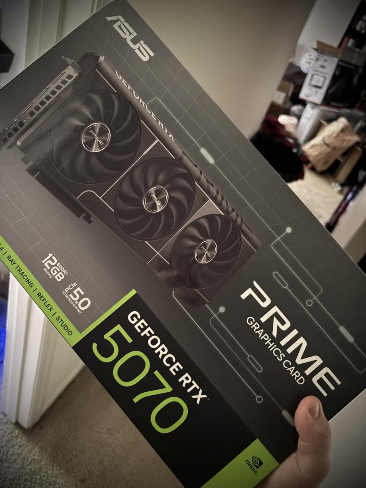 ASUS SFF-Ready Prime NVIDIA GeForce RTX 5070 Graphics Card (12GB GDDR7) customer photo 1