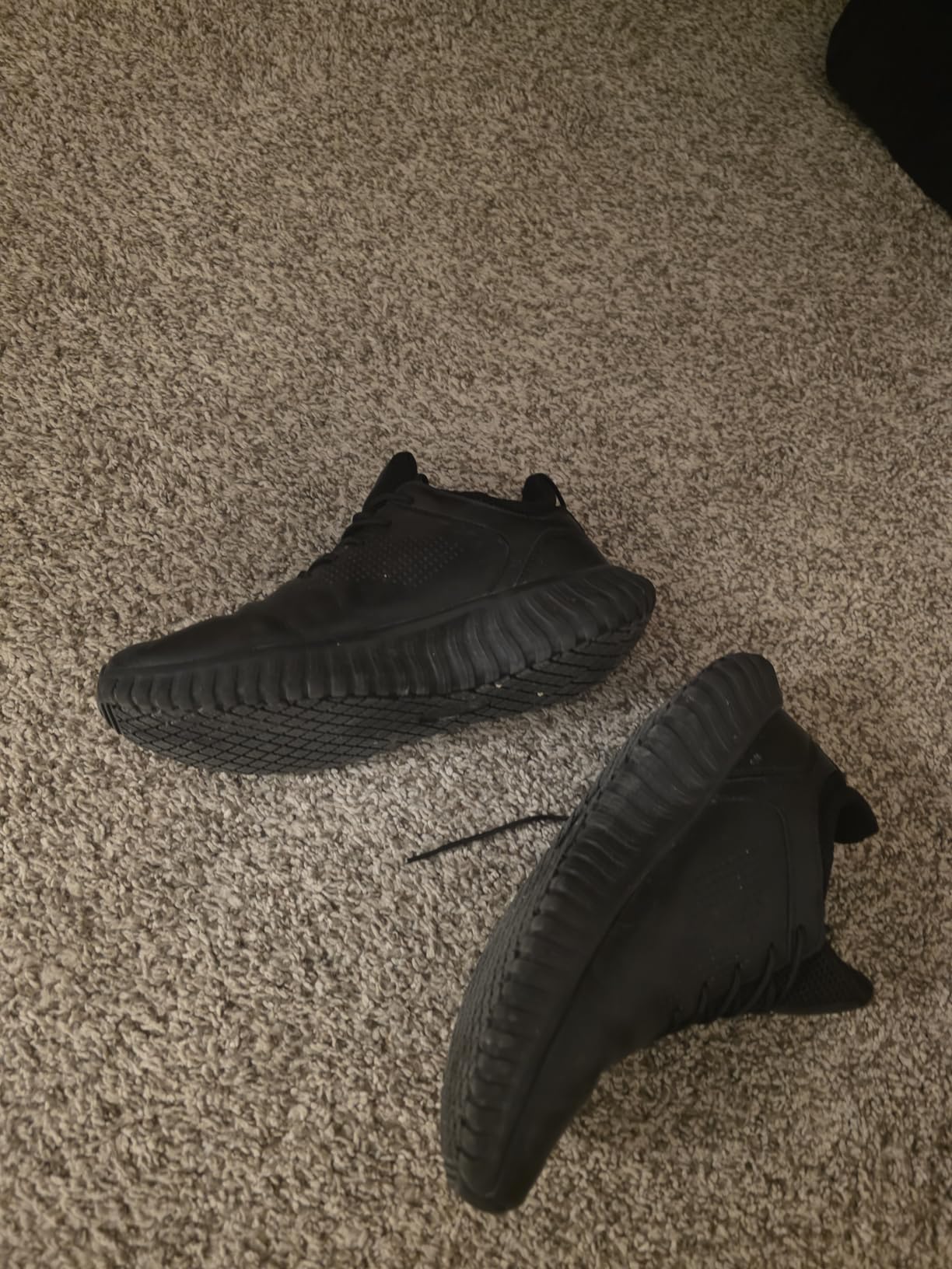 SHULOOK Men's Non Slip Work Shoes Lace Up Slip Resistant Sneakers Waterproof Food Service Kitchen Chef Restaurant Slip On Walking Shoes Lightweight Comfortable Nursing Shoes Working Footwear customer photo 1