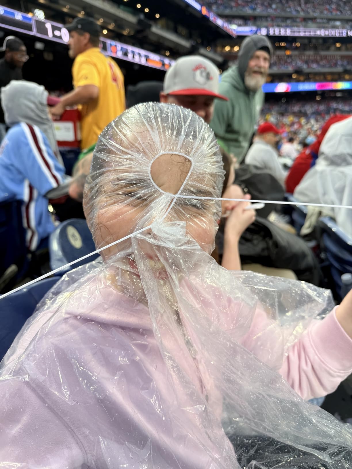 10 Pack Disposable Rain Ponchos for Adults, Card-Sized Emergency Ponchos Family Pack with Hood for Travel customer photo 2