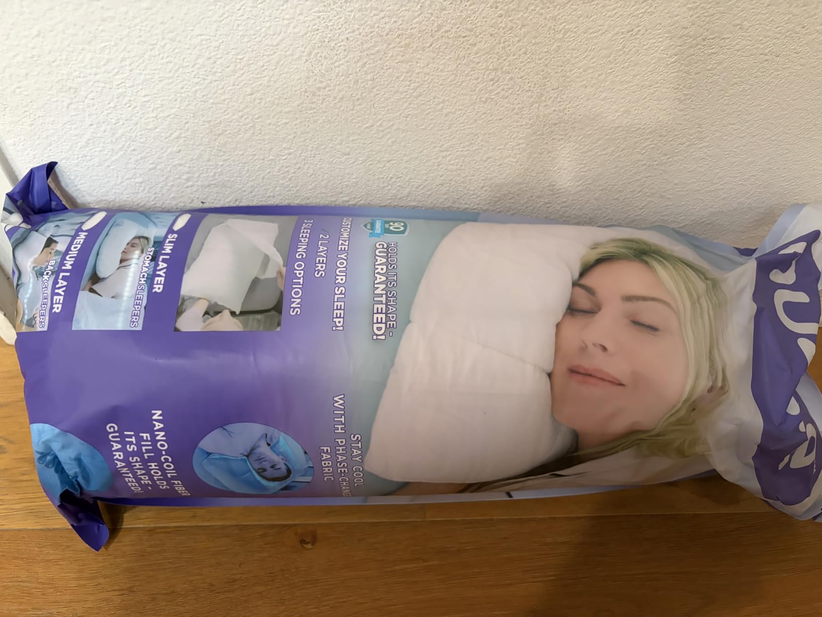 Nuzzle Adjustable Firm Pillow, Luxury Standard Size Bed Pillow Hotel Collection - Best Adjust Height Soft Cooling Pillow for Back, Stomach or Side Sleepers - Home Gifts customer photo 1