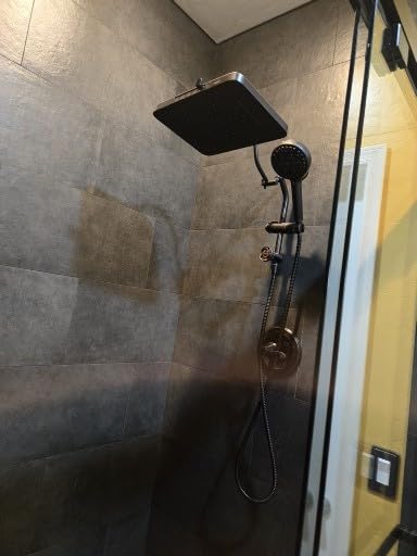 Hibbent cUPC Certified High Pressure 13' Rainfall Shower Head with 5-Spray | Shower Heads with Handheld 10-Spray Combo, All Metal Easy Reach 4-way Diverter Extension Arm, 71' Hose & Holder, Chrome customer photo 1