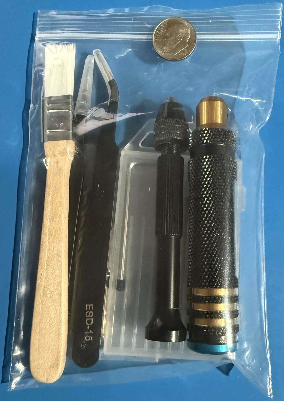 Scribing Tool Kit for Gunpla - 7-Blade Model Scriber Chisel Set (0.1-2.0mm), Pin Vise Hand Drill with 10 Bits, Tweezers & Brush Included customer photo 1