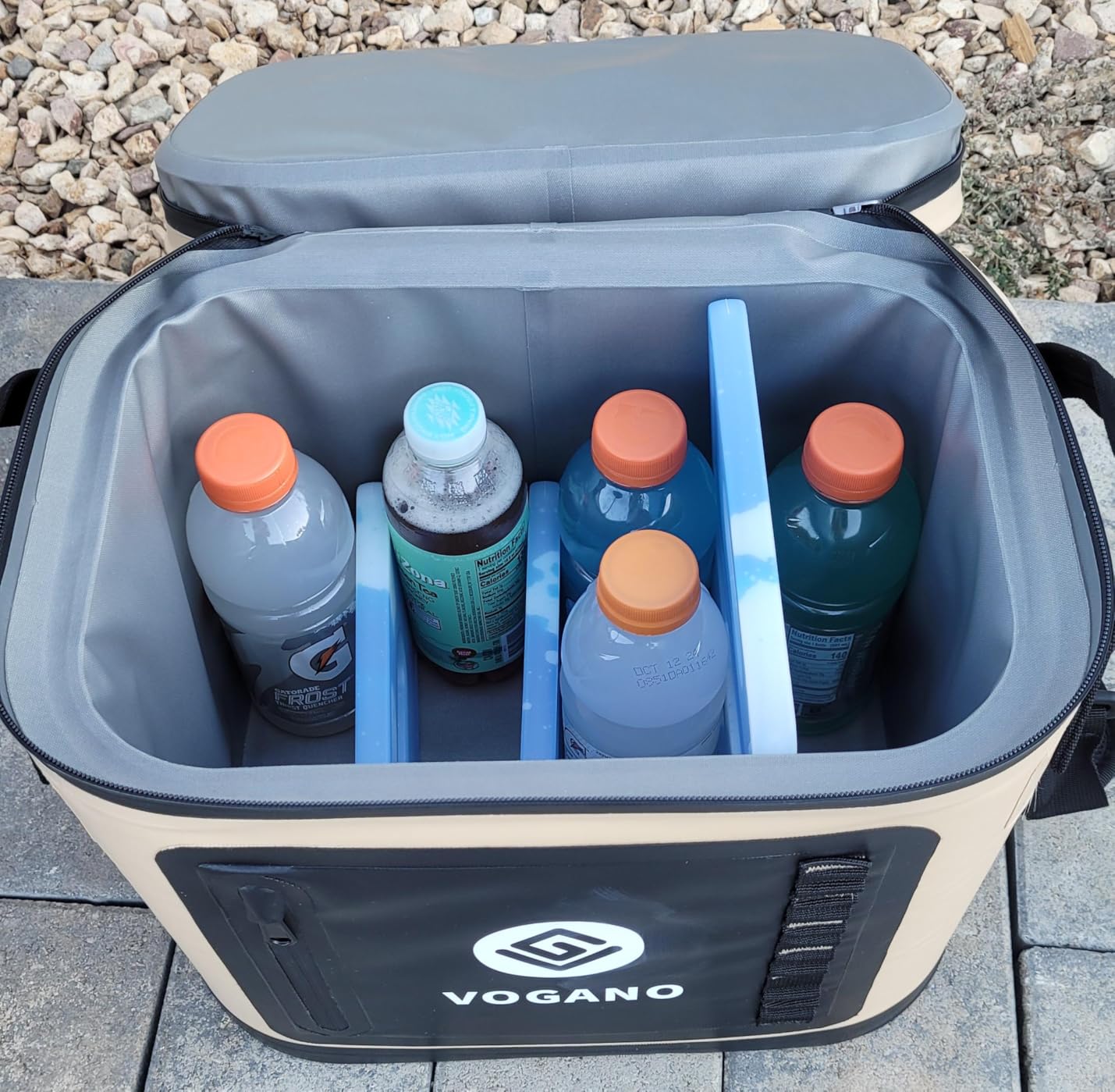 Vogano 40 Can Soft Cooler Bag - Insulated Leak-Proof Large Cooler Bag with Roll-Top Waterproof Seal | Portable Ice Chest for Camping, Beach, Travel, Picnics | 24HR Cold Retention customer photo 2