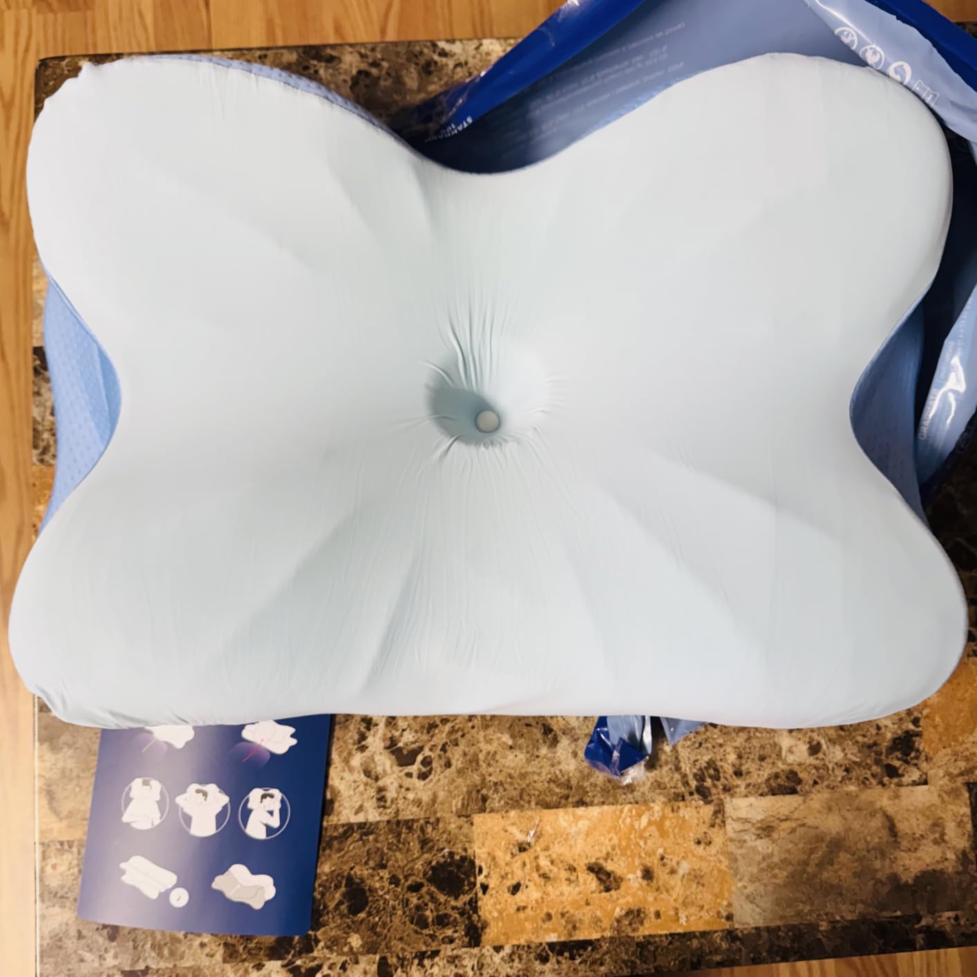 Derila Ergo Cervical Neck Pillow for Sleeping - Contour Memory Foam Pillow for Back, Side Sleeper Pillows 21.25 x 14.17 x 4.72 inches customer photo 2