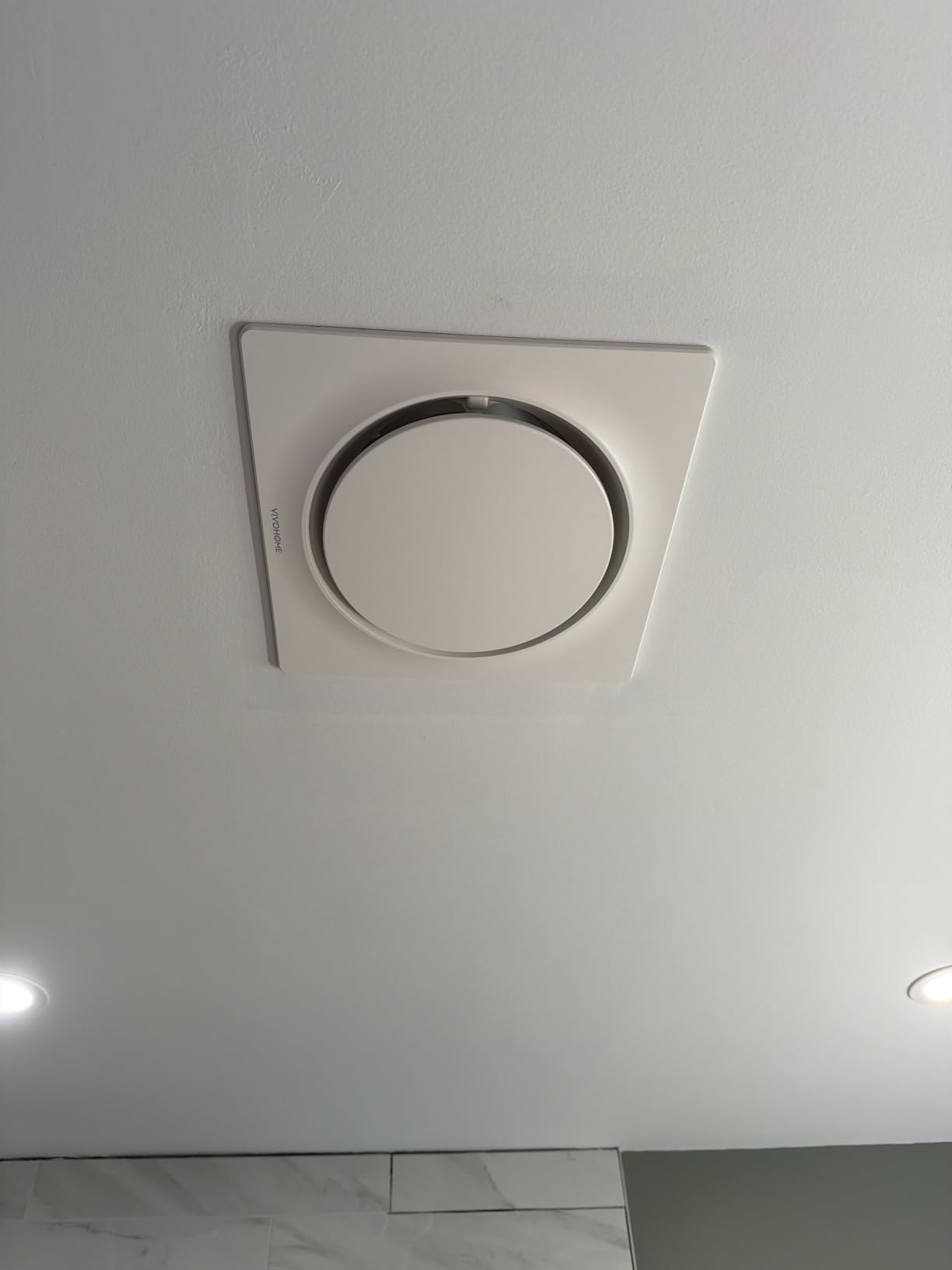 VIVOHOME EC Motor Bathroom Exhaust Fan with Humidity Sensor, 160-110-50CFM, AutoFlow, 10.2-inch Ceiling Retrofit Bath Fan customer photo 2