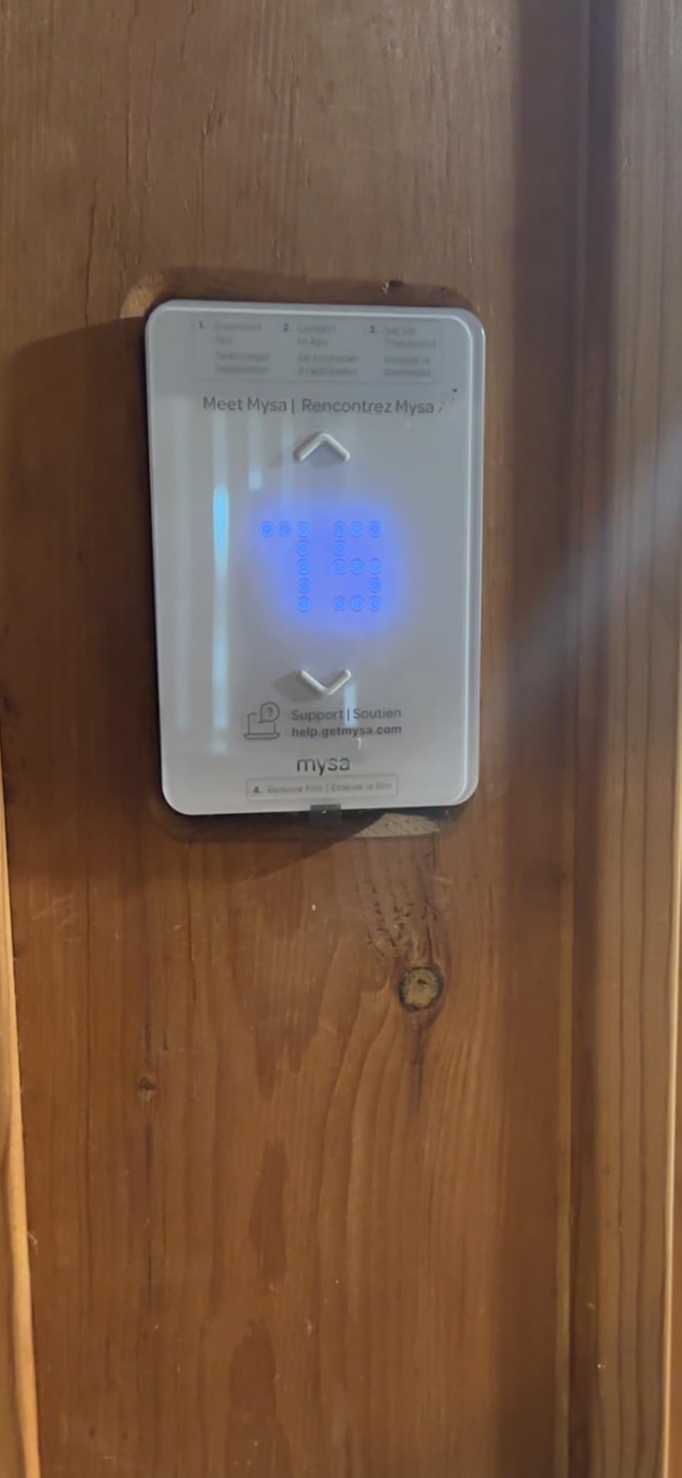 Mysa Smart Thermostat LITE for Electric Baseboard Heaters | Save Up to 26% on Heating | WiFi Programmable | 7-Day Scheduling | HomeKit, Alexa, Google | 120V-240V customer photo 1