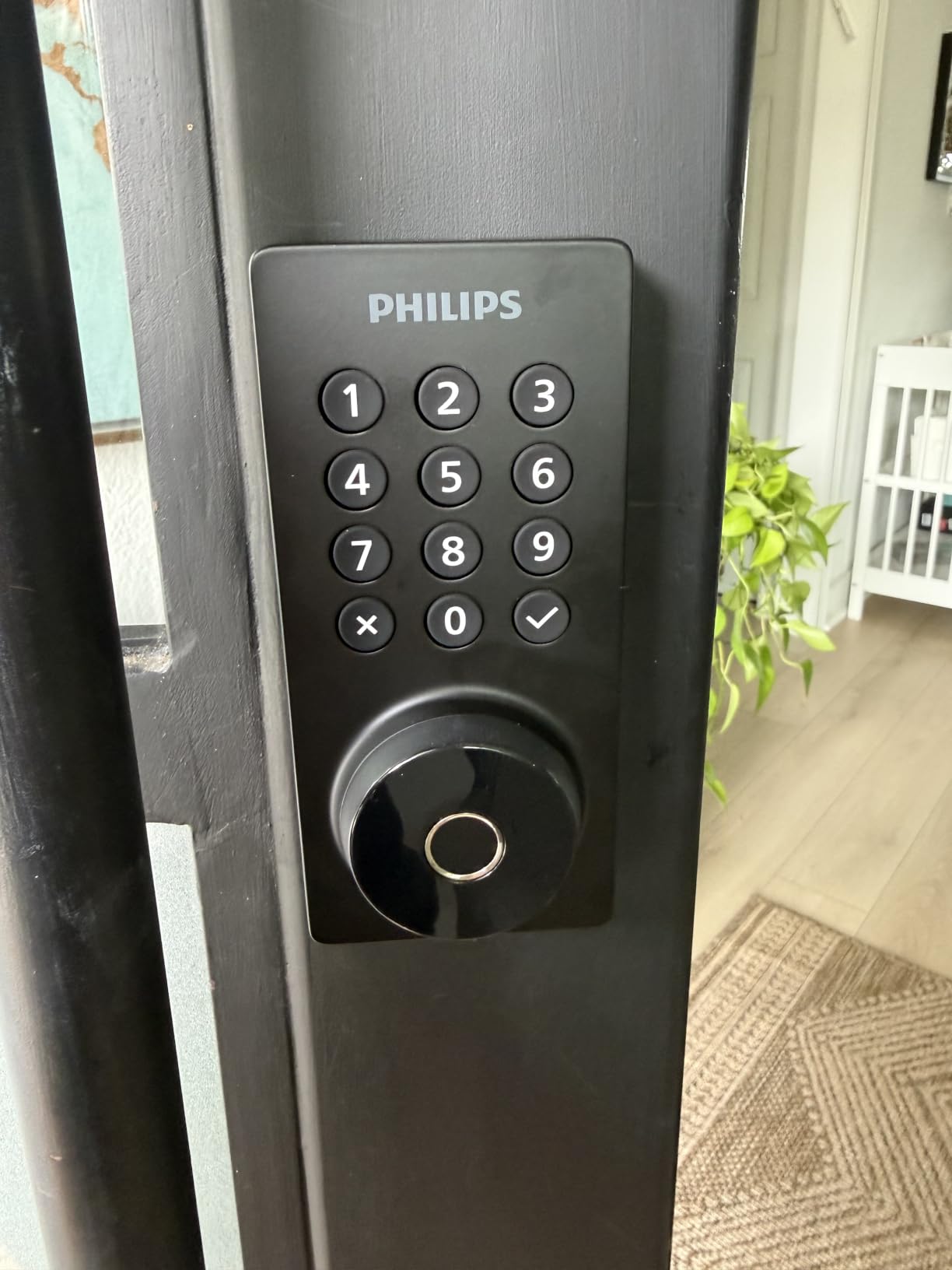 Philips Wi-Fi Smart Deadbolt Lock, Keyless Entry Door Locks for Front Door | Code / Fingerprint / APP Unlock, Remote Access, Alexa Google Voice Unlock, Auto Lock, Built in WiFi, Backlit Touchscreen customer photo 2