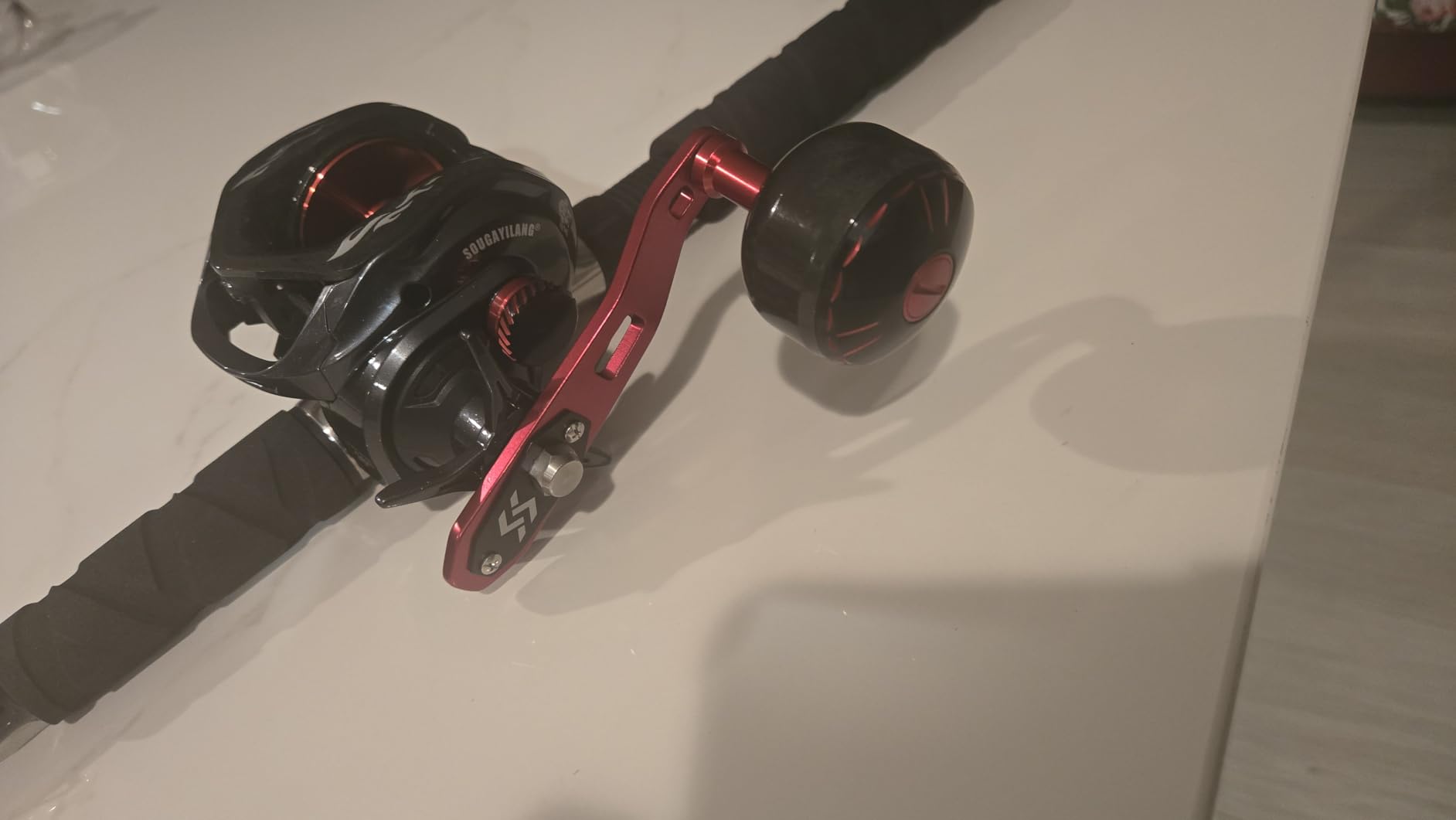 Sougayilang Baitcaster Rod Reel Combo, Carbon&Glass Composite 7'0