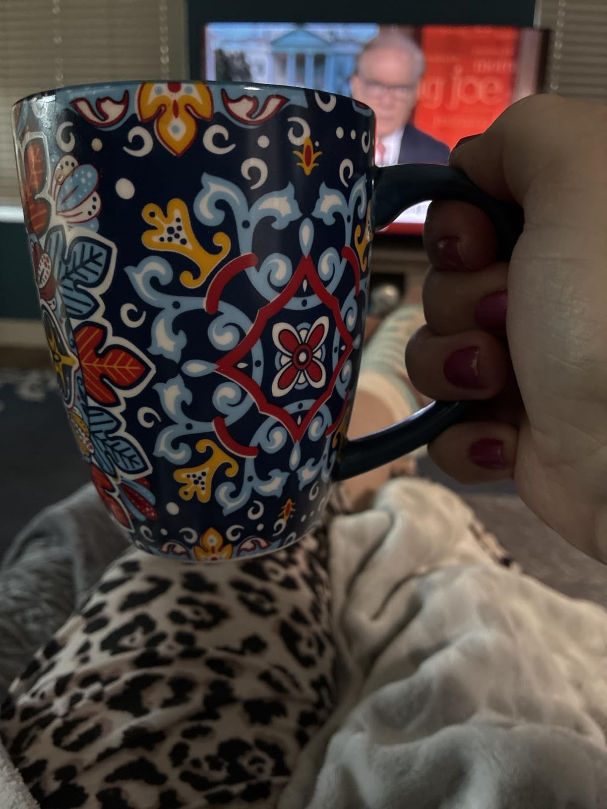 vancasso SIMI 16 oz Large Coffee Mugs Set of 6, Ceramic Cups with Handle | Bohemian Mug, Ideal for Coffee, Latte, Tea, Cappuccino and Hot Chocolate, Dishwasher Microwave Safe for Daily Use Gift Set customer photo 2