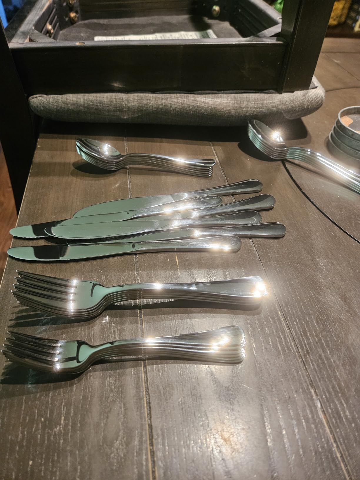 Silverware Set for 8 with Serving Utensils, Stainless Steel Flatware Cutlery | Heavy Duty Steak Knife Fork and Spoon, Dishwasher Safe, Gift Package for Wedding Housewarming customer photo 1