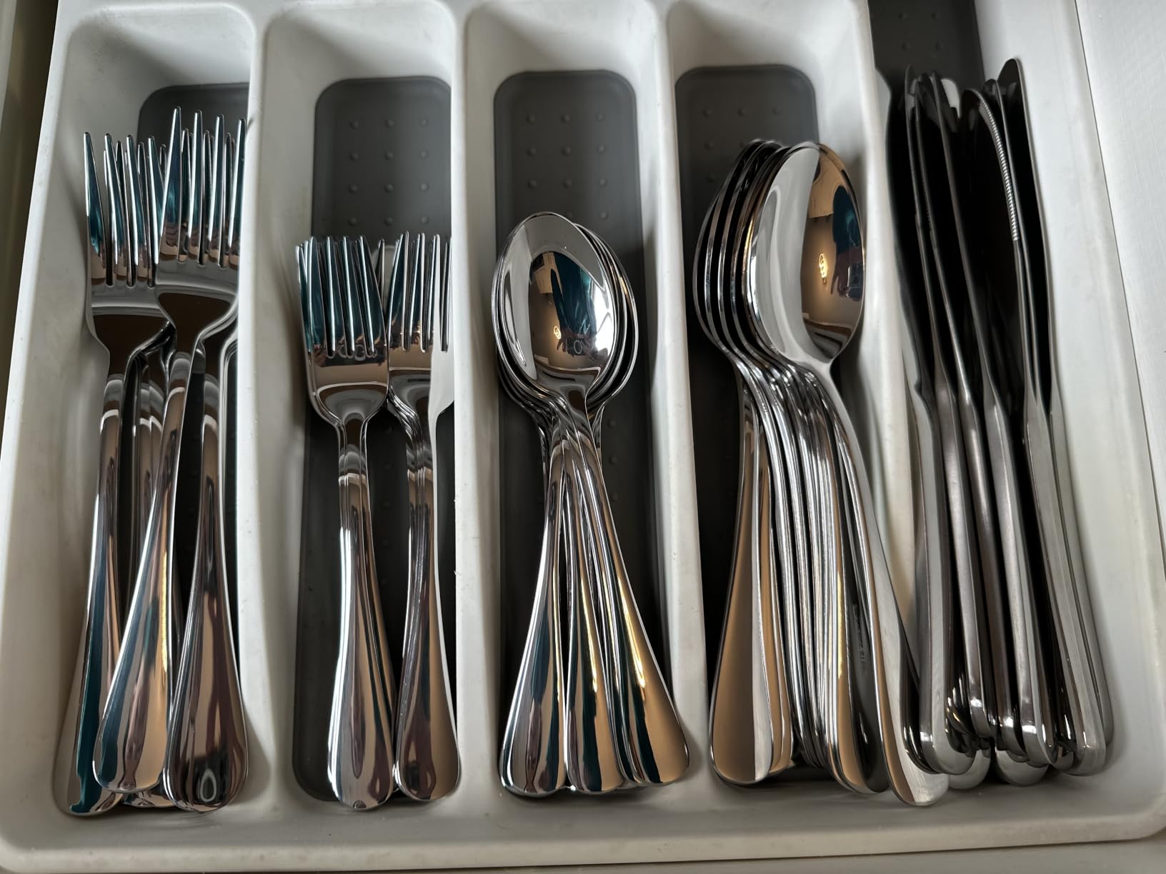 Silverware Set for 8 with Serving Utensils, Stainless Steel Flatware Cutlery | Heavy Duty Steak Knife Fork and Spoon, Dishwasher Safe, Gift Package for Wedding Housewarming customer photo 2