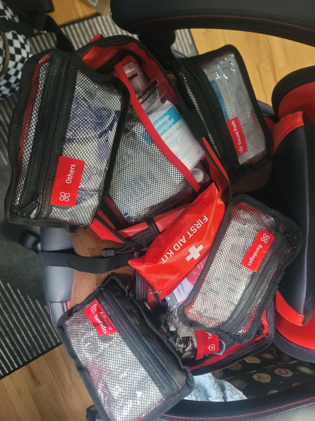 556 Piece Premium Large First Aid Kit, Survival Medical Bag with Labelled Compartments, Workplace Essential for Home & Sports, Molle Tactical Rip-Away Design, First Responders' Choice for Trauma customer photo 2