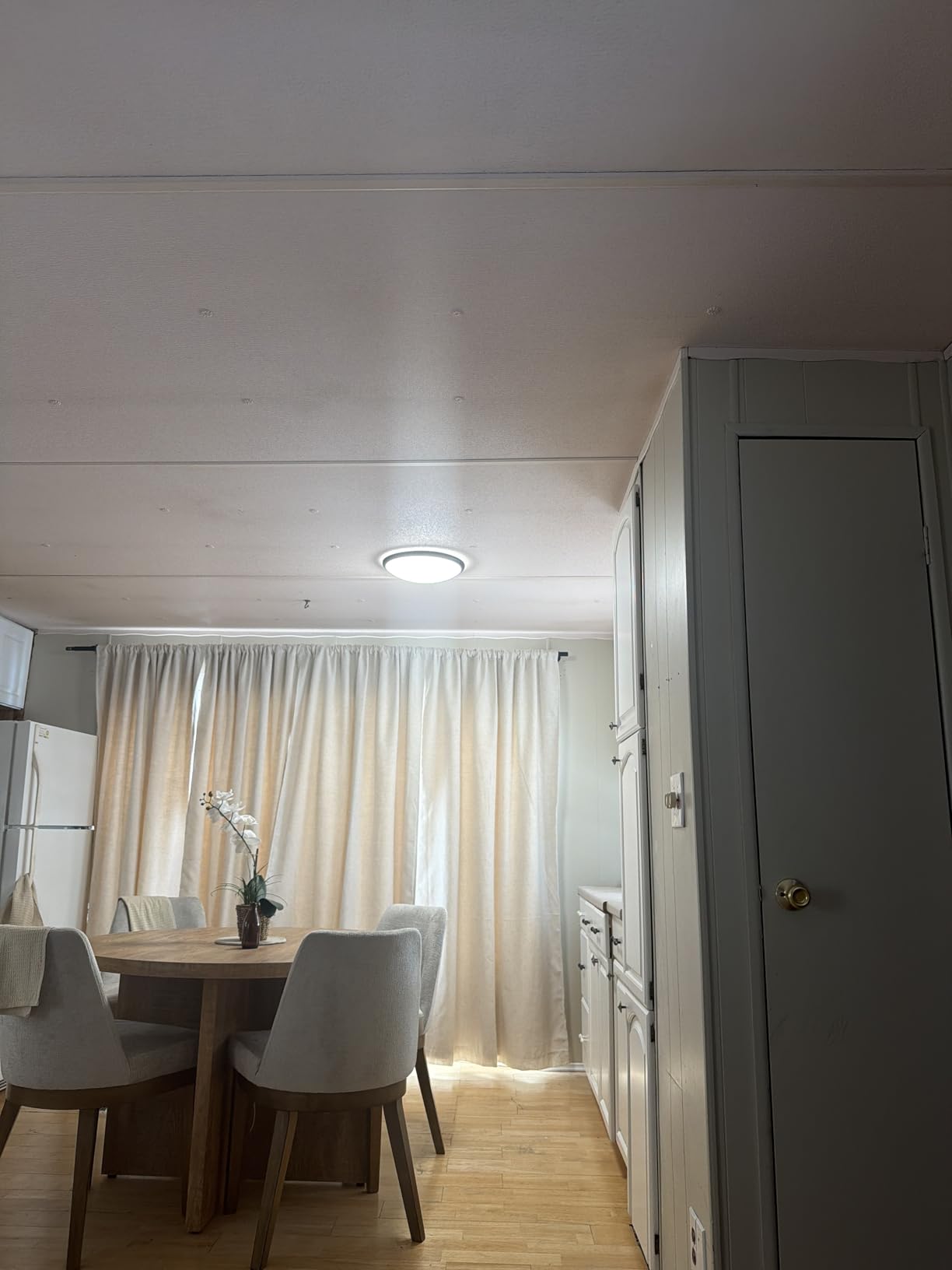 libtit 13-Inch Flush Mount Ceiling Lights, Dimmable 3000K-6500K Adjustable LED Ceiling Light, 24W Round Slim Light Fixture, Brushed Nickel for Kitchen, Bedroom, Bathroom, Hallway - ETL Listed customer photo 2