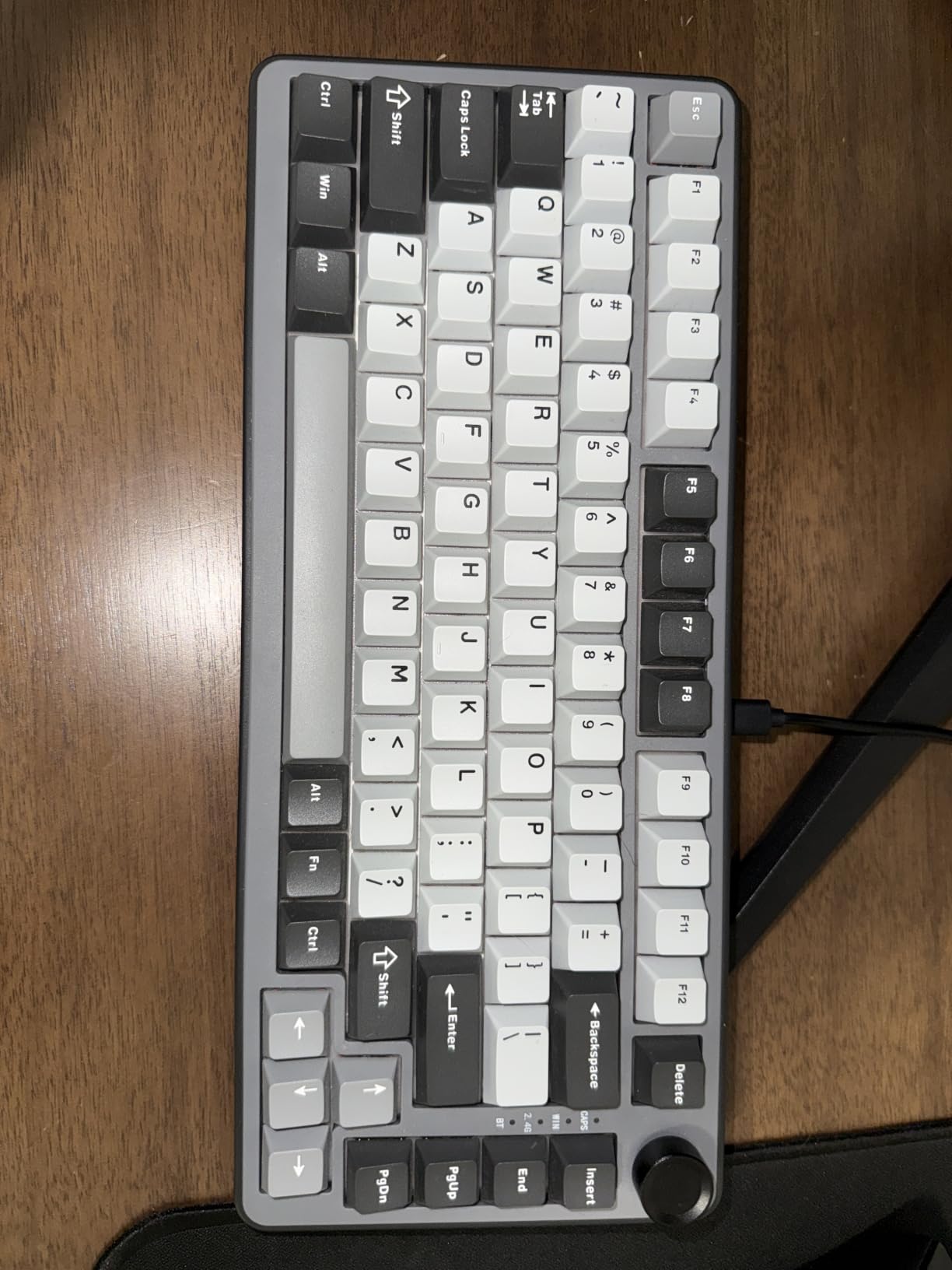 YUNZII B75 PRO Wireless Mechanical Keyboard, 75% Layout with Knob, Hot Swap Gasket Structure, Creamy Pre-lubed Switches, RGB Backlit, Bluetooth/Type-C/2.4G for Win/Mac customer photo 1