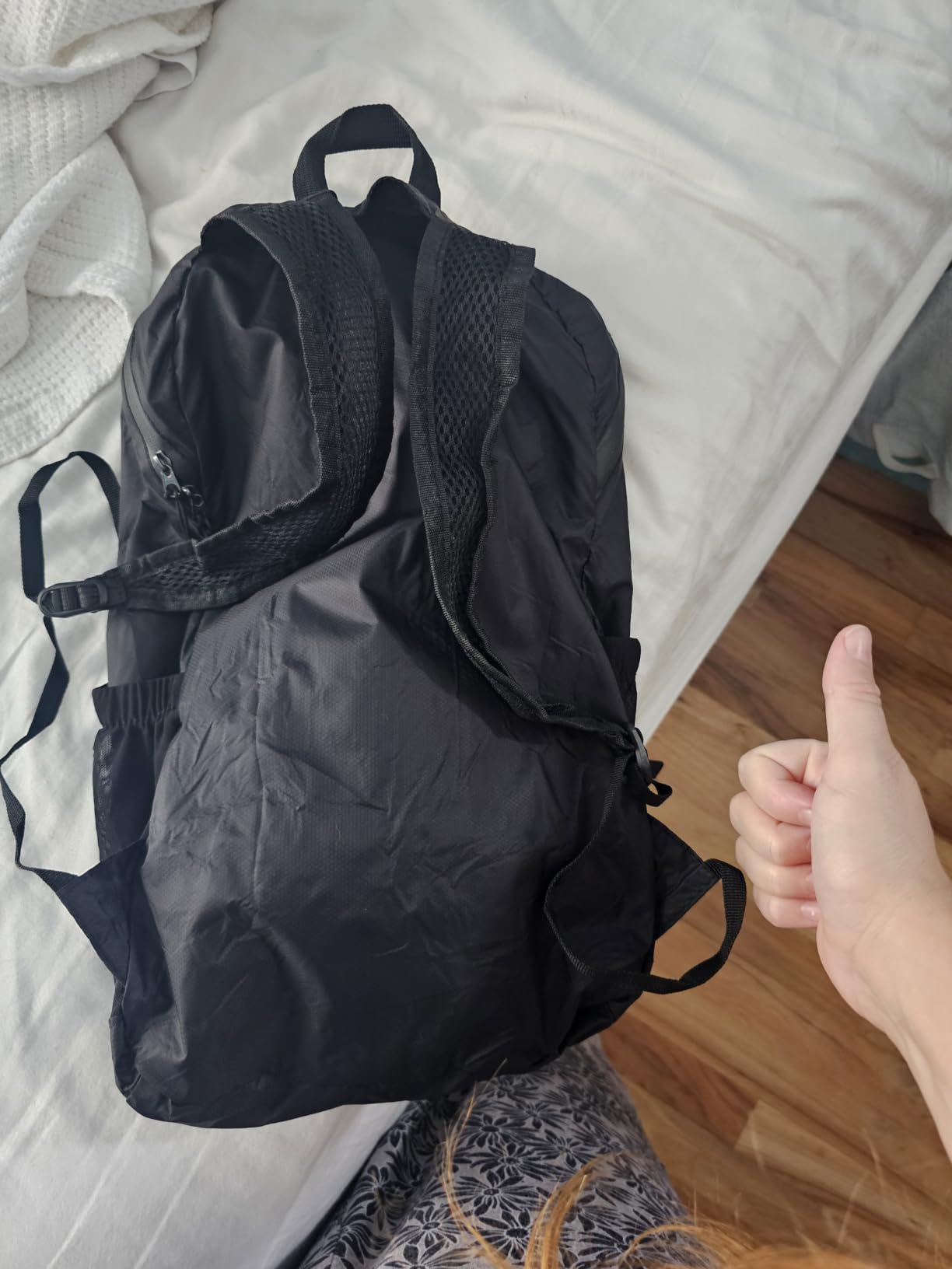 Small Backpack 18L Lightweight Packable Backpack for Travel, Airplane Travel Hiking Daypack (Green) customer photo 2