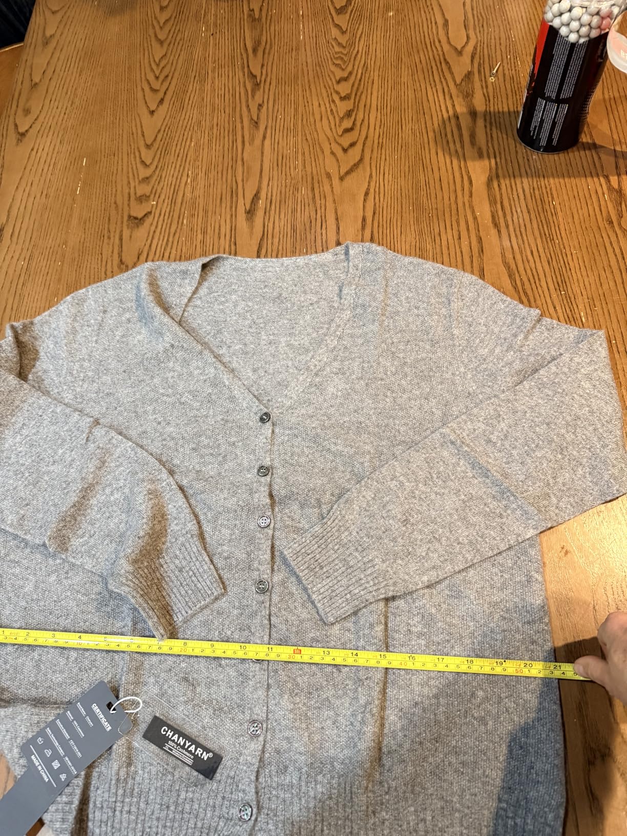 Women's 100% Pure Cashmere Cardigan V-Neck Long Sleeve 2025 Fall Winter Warm Soft Knit Cardigan Sweater customer photo 2