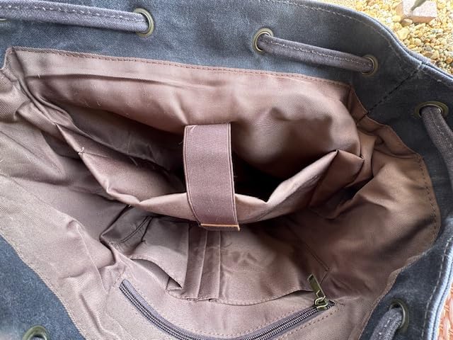 Vintage Waxed Canvas Backpack customer photo 2