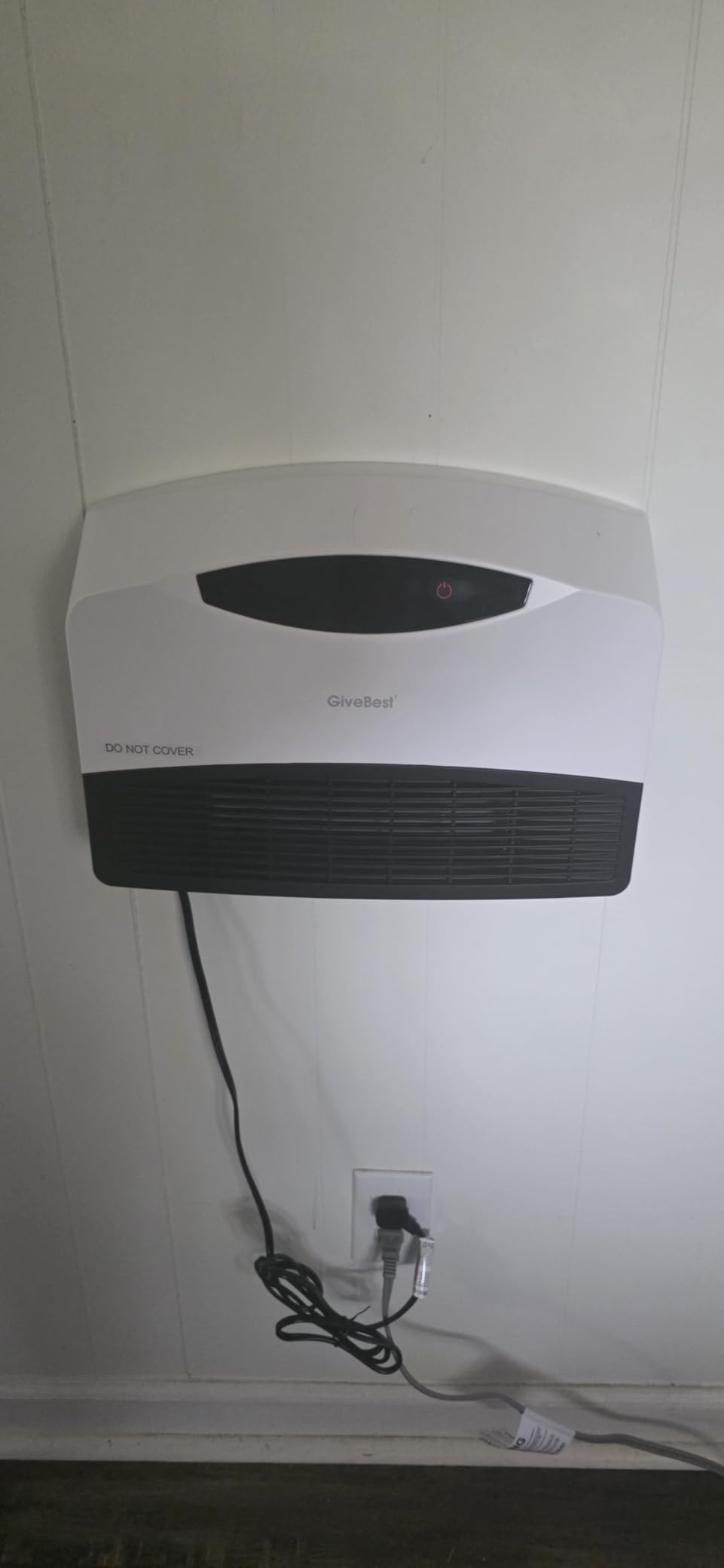 GiveBest Smart Wall Heater, 1500W Electric PTC Space Heaters for Indoor Use | Adjustable Thermostat, Remote Control, Works with Alexa, 24H Timer Heat for Bedroom Office Home Garage RV customer photo 1