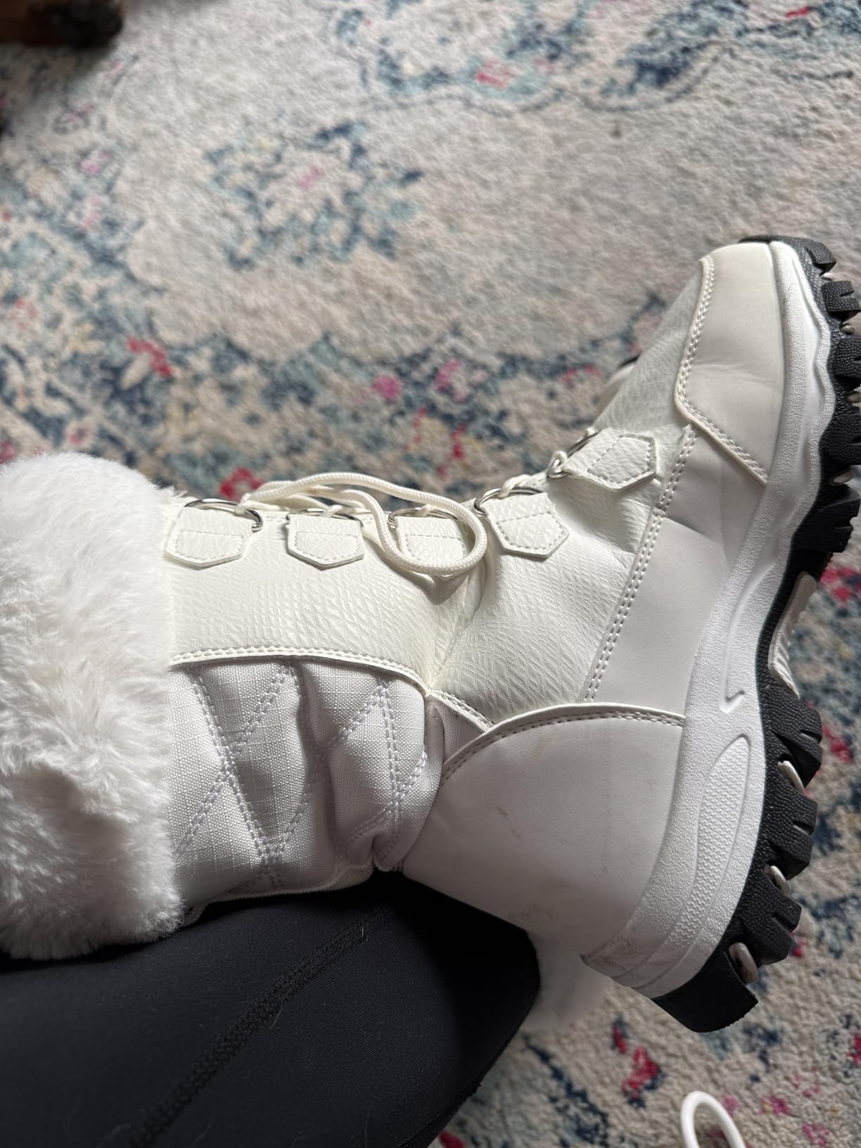 HOBIBEAR Women's Winter Snow Boots Warm Faux Fur customer photo 2