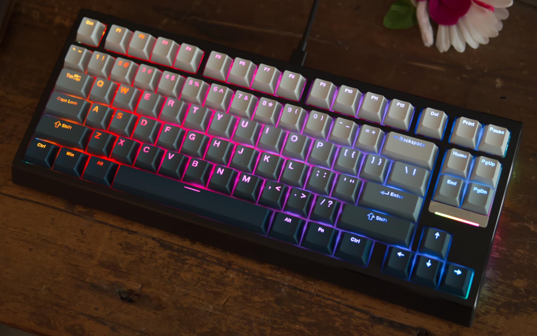 EPOMAKER G84 HE Wireless Hall Effect Keyboard, 8K Polling & 8000mAh, SOCD & DKS, Gaming Keyboard with Fast Trigger & Adjustable Actuation, RGB Backlit, PBT Keycap, Hot-Swap, for Win/Mac (Black) customer photo 1