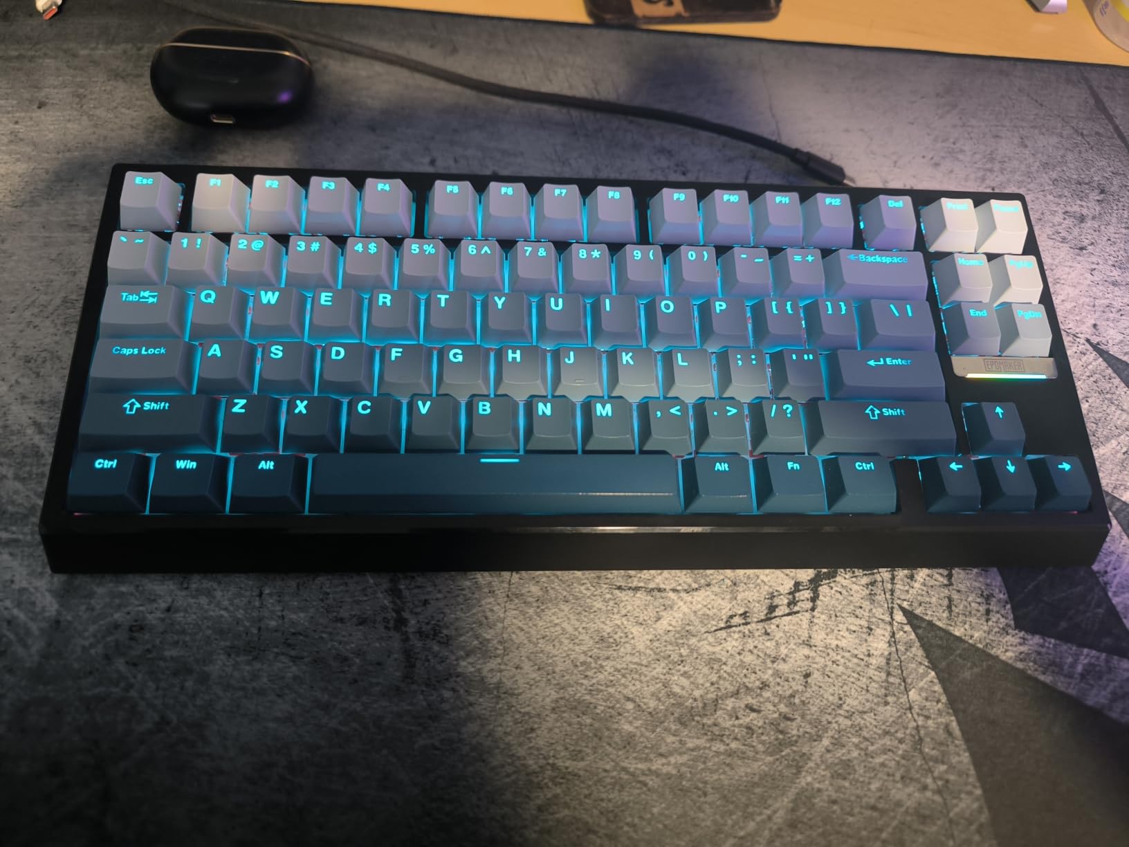 EPOMAKER G84 HE Wireless Hall Effect Keyboard, 8K Polling & 8000mAh, SOCD & DKS, Gaming Keyboard with Fast Trigger & Adjustable Actuation, RGB Backlit, PBT Keycap, Hot-Swap, for Win/Mac (Black) customer photo 2