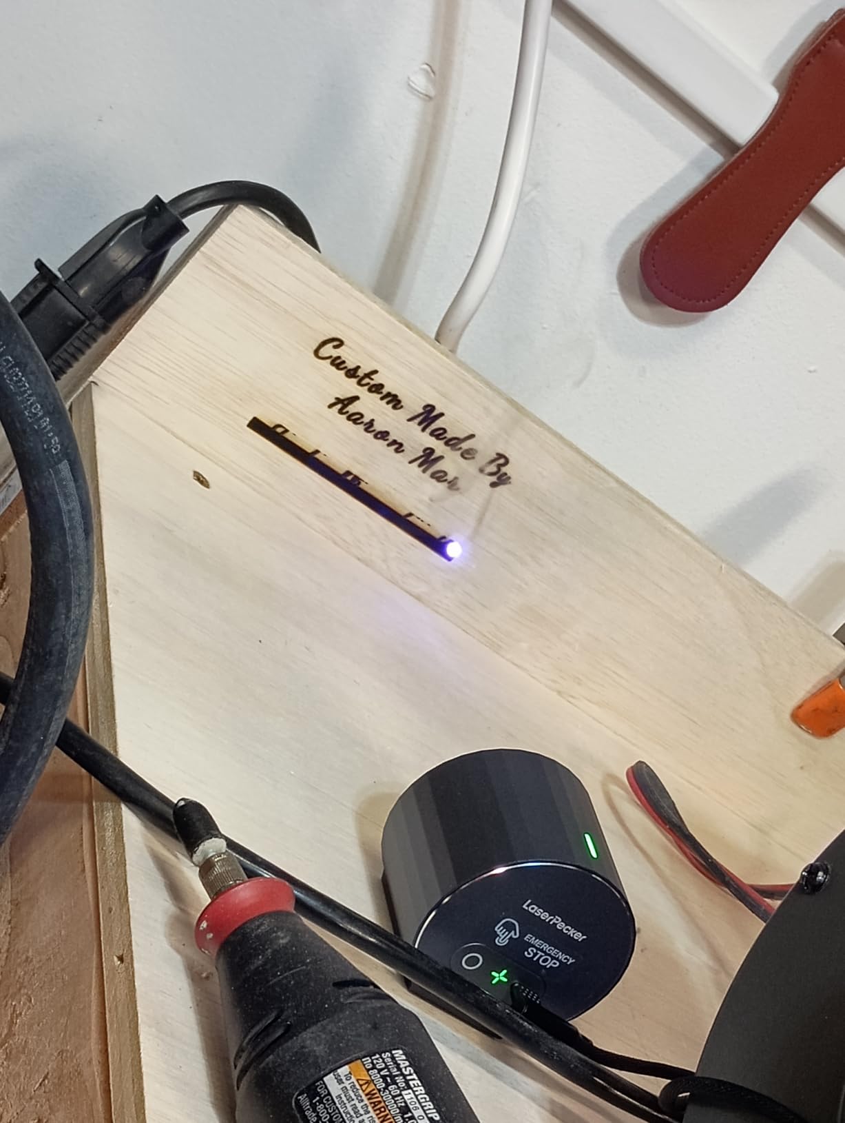 LaserPecker LP1 Plus Mini Laser Engraver for Beginners, Pocket-Sized Laser Engraving Machine with Adjustable Stand, 360 Degree Multi-Angle Engraving for Wood Leather Paper DIY Projects customer photo 2