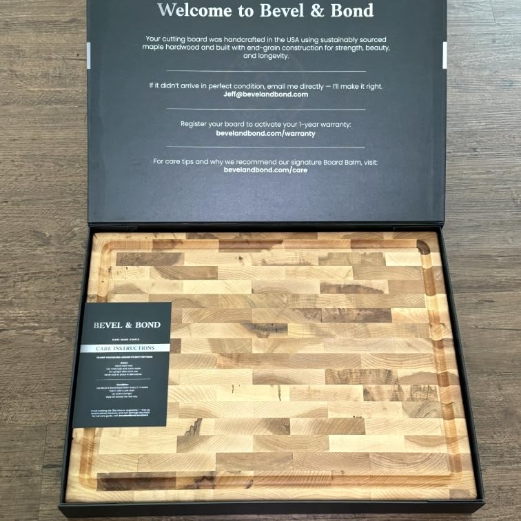 Maple End-Grain Cutting Board (Made in USA) 17