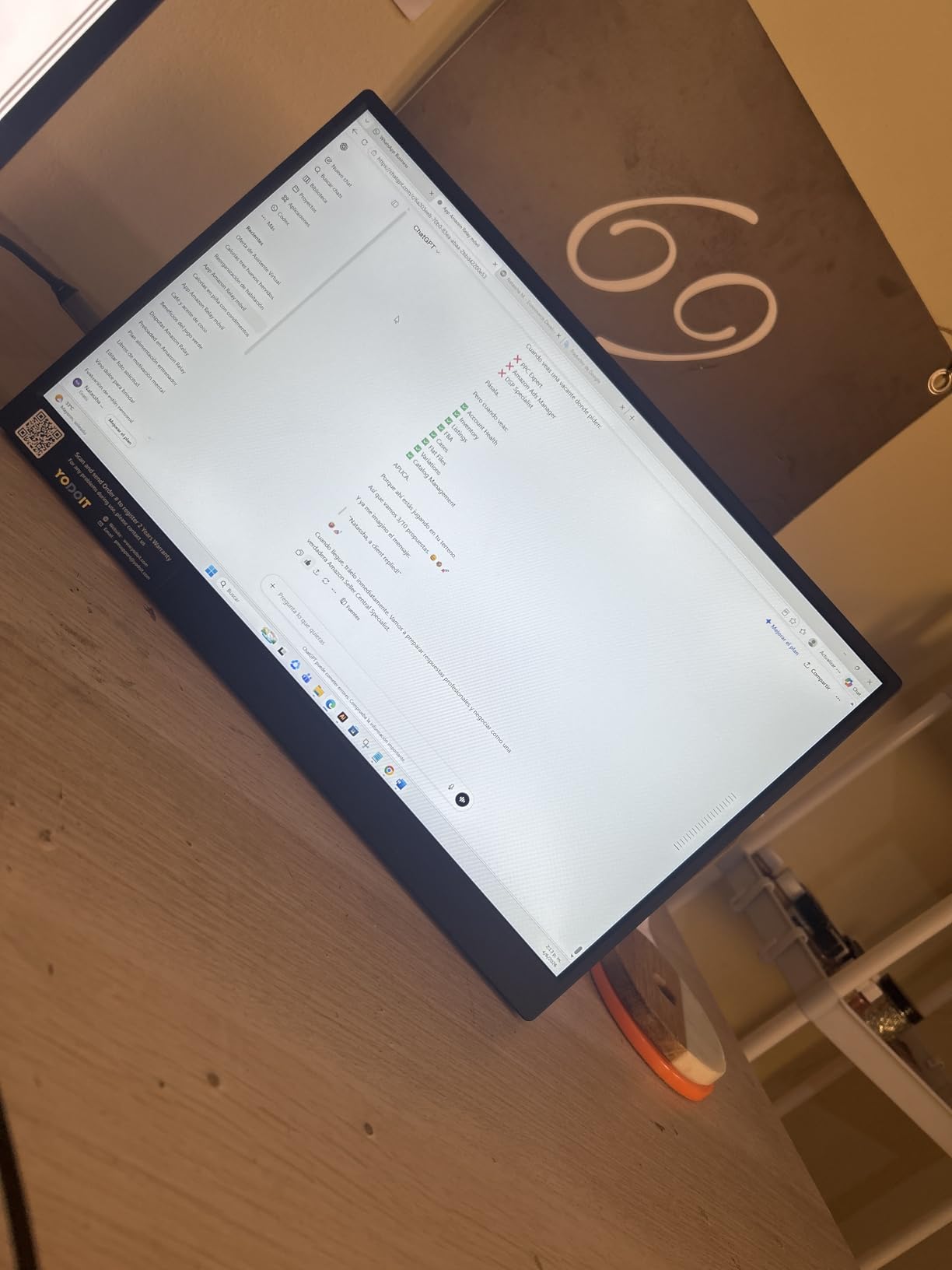 Yodoit Portable Monitor for Laptop, 15.6