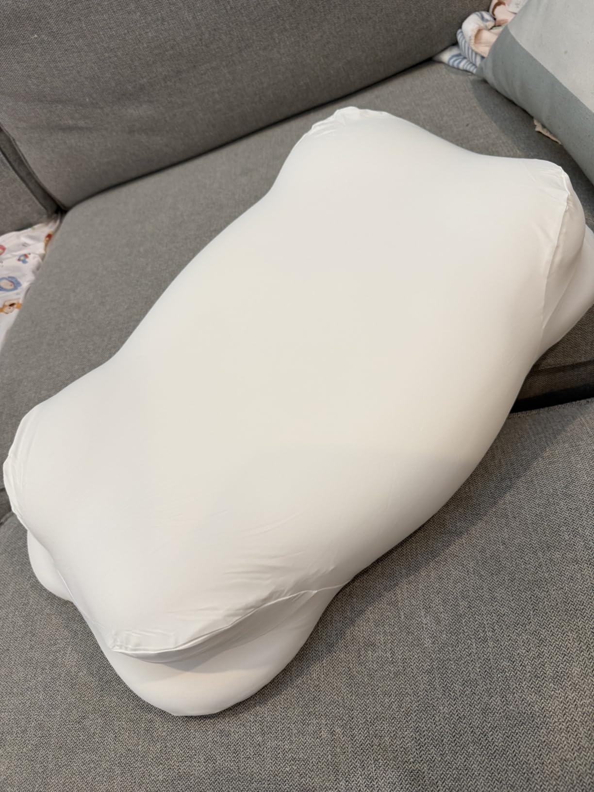 Mellow CloudAlign Memory Foam Pillow for Neck and Shoulder Support, Standard | Dual Height Ergonomic Cervical Pillow for Side Back and Stomach Sleepers, Contoured Orthopedic Bed Pillow with Washable Cover customer photo 2