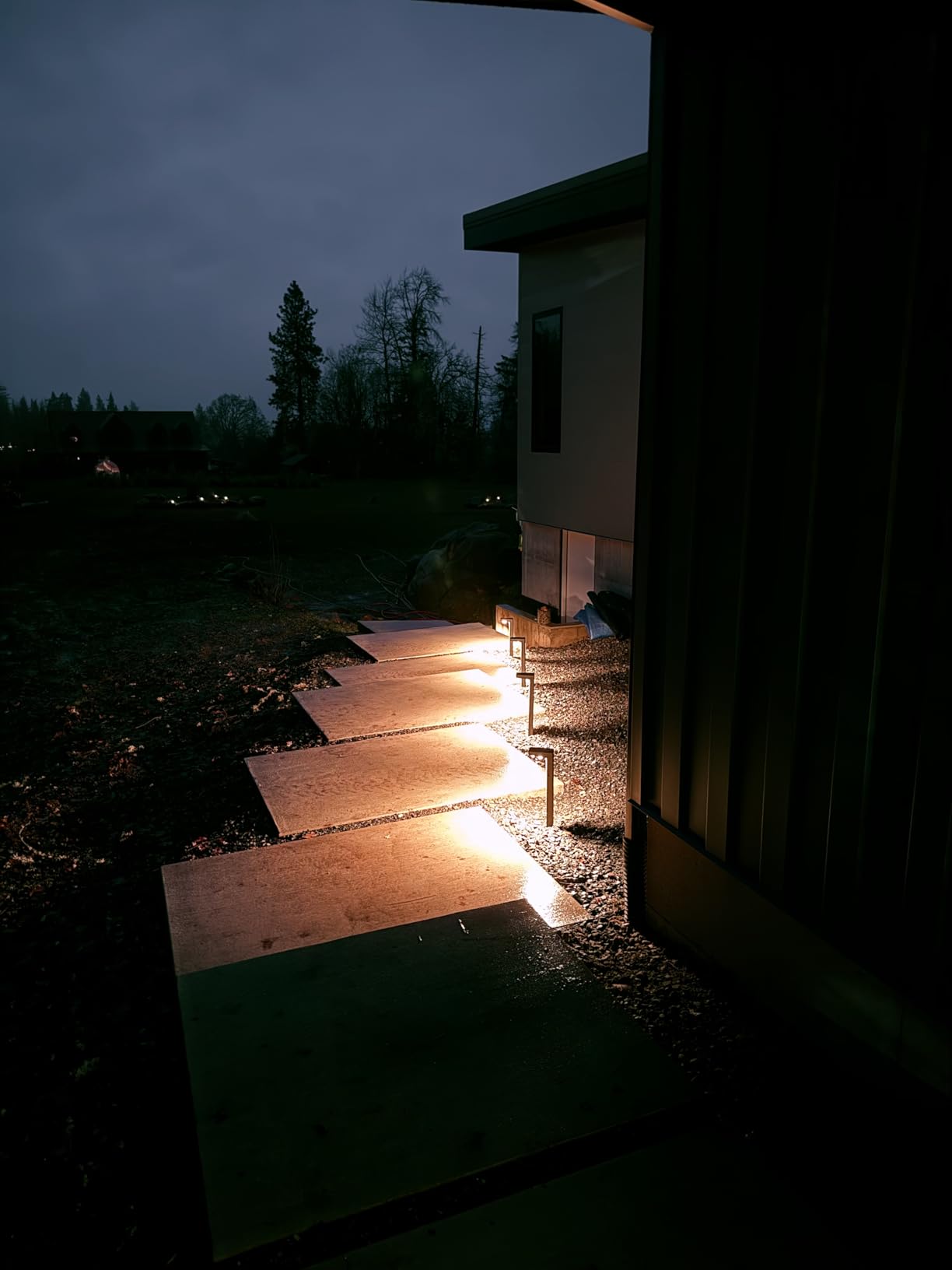 SUNVIE LED Low Voltage Landscape Lighting Kit Outdoor Waterproof Low Voltage Pathway Lights Wired with Spotlights 3000K Modern Outdoor Landscape Lights with Connectors for Path Yard Garden, 12 Pack customer photo 2