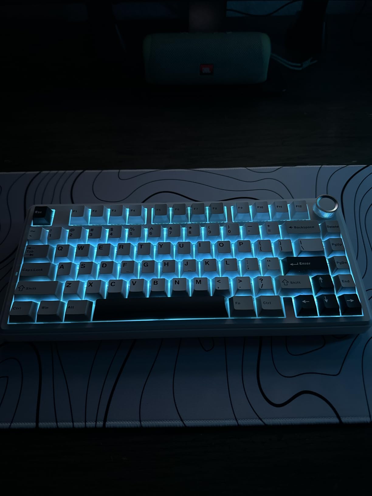 SOLAKAKA A75 75% Wireless Mechanical Keyboard, Hot Swappable Gaming Keyboard with Multifunction Knob & RGB, Gasket Mounted Creamy Keyboard, PBT Keycaps, Compact Layout for Win/Mac/PC customer photo 2