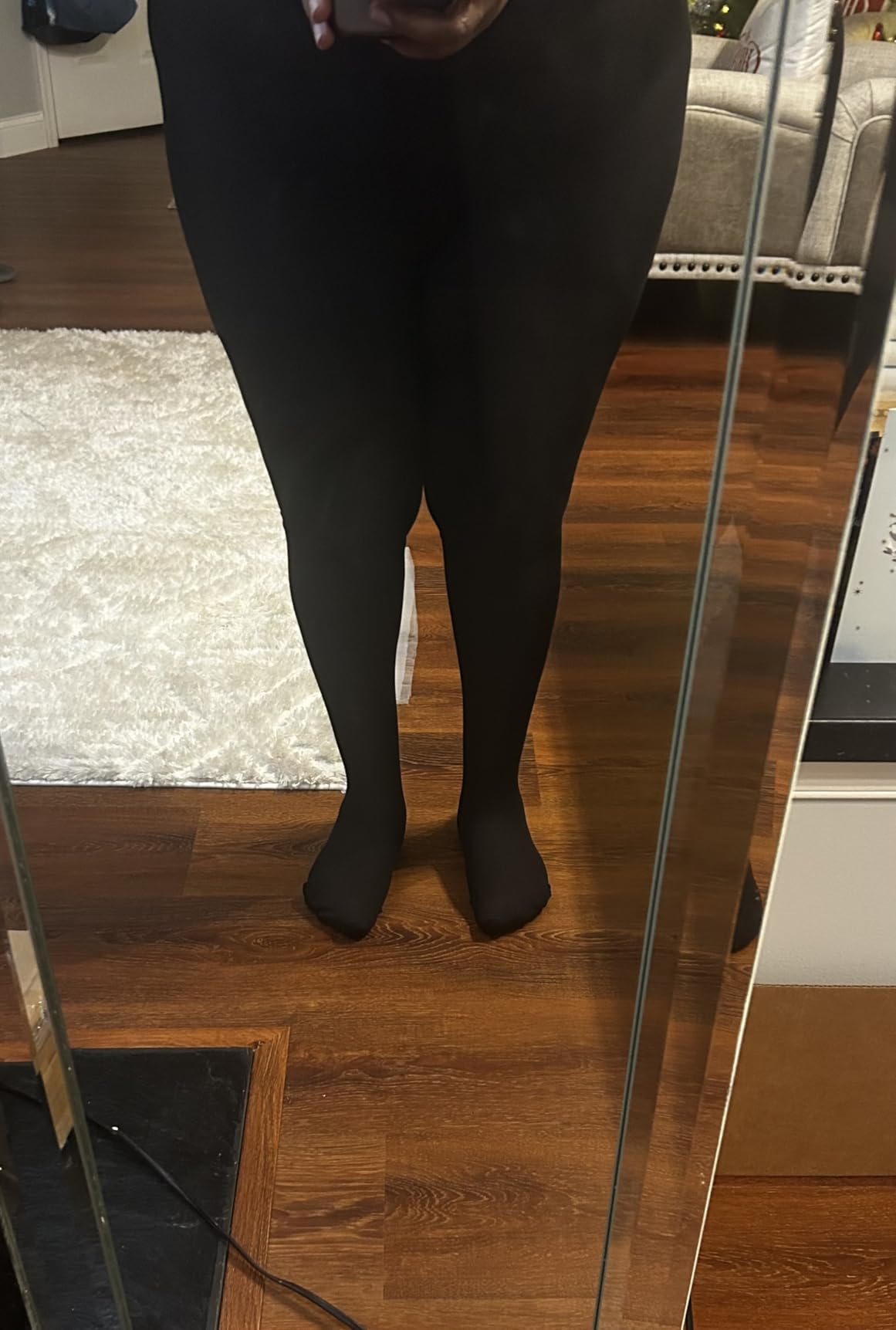 Compression Tights Women, 20-30 mmHg Graduated Compression Pantyhose | Waist High Compression Stockings, Support Hose for Varicose Veins, Edema, Flight, DVT, Closed Toe customer photo 1