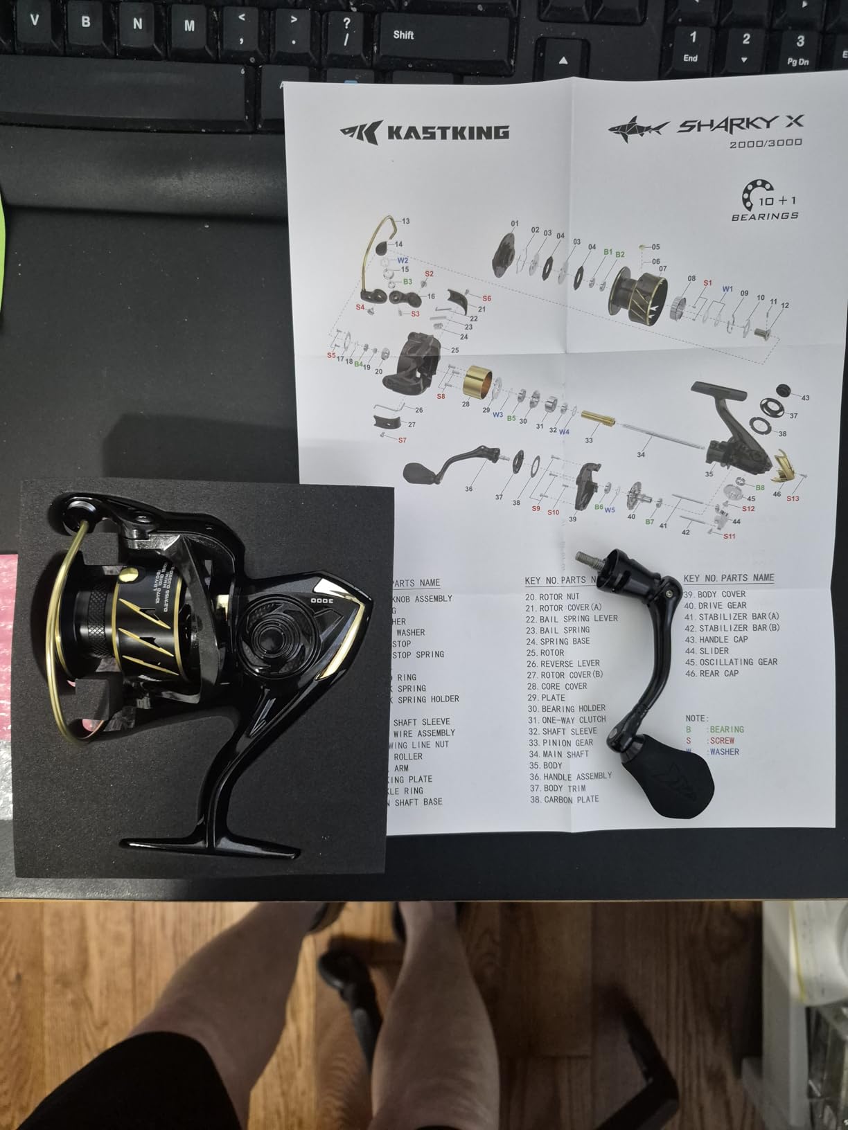 KastKing Sharky Spinning Reel - Carbon Fiber Drag 33-39.5LB, 10+1 Stainless Bearings customer photo 2