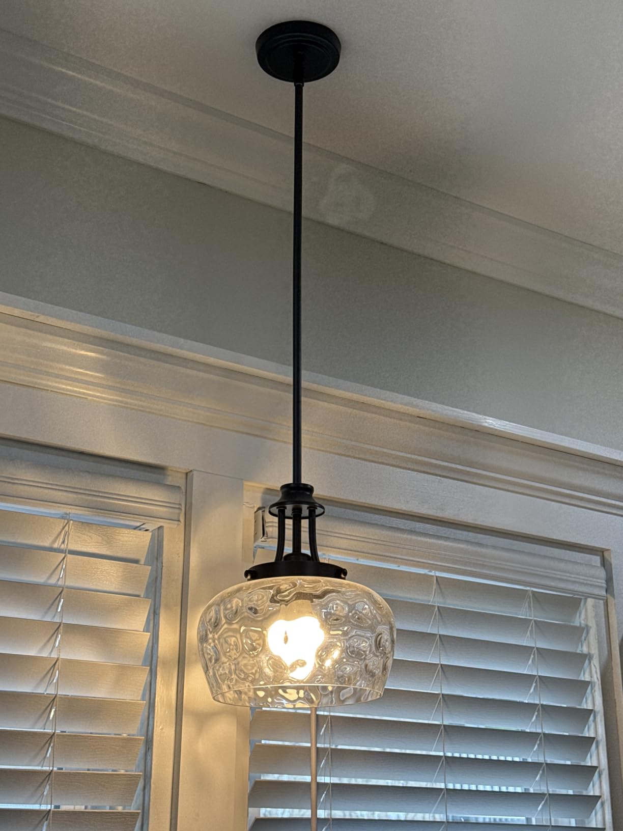 Modern Pendant Lights Kitchen Island, Matte Black Pendant Light Fixtures with 10